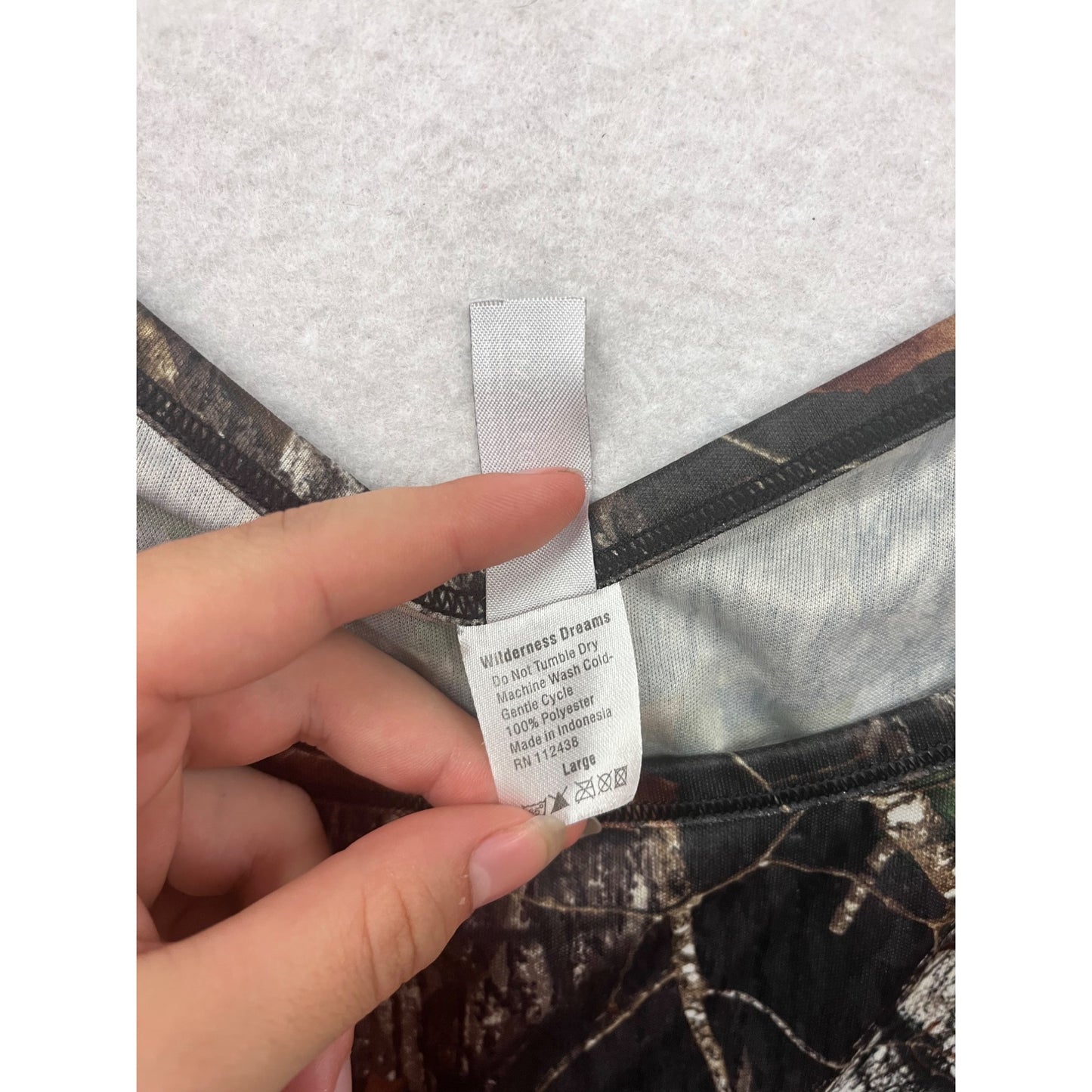 Tank Top Camouflage Print By Wilderness Dreams #96A