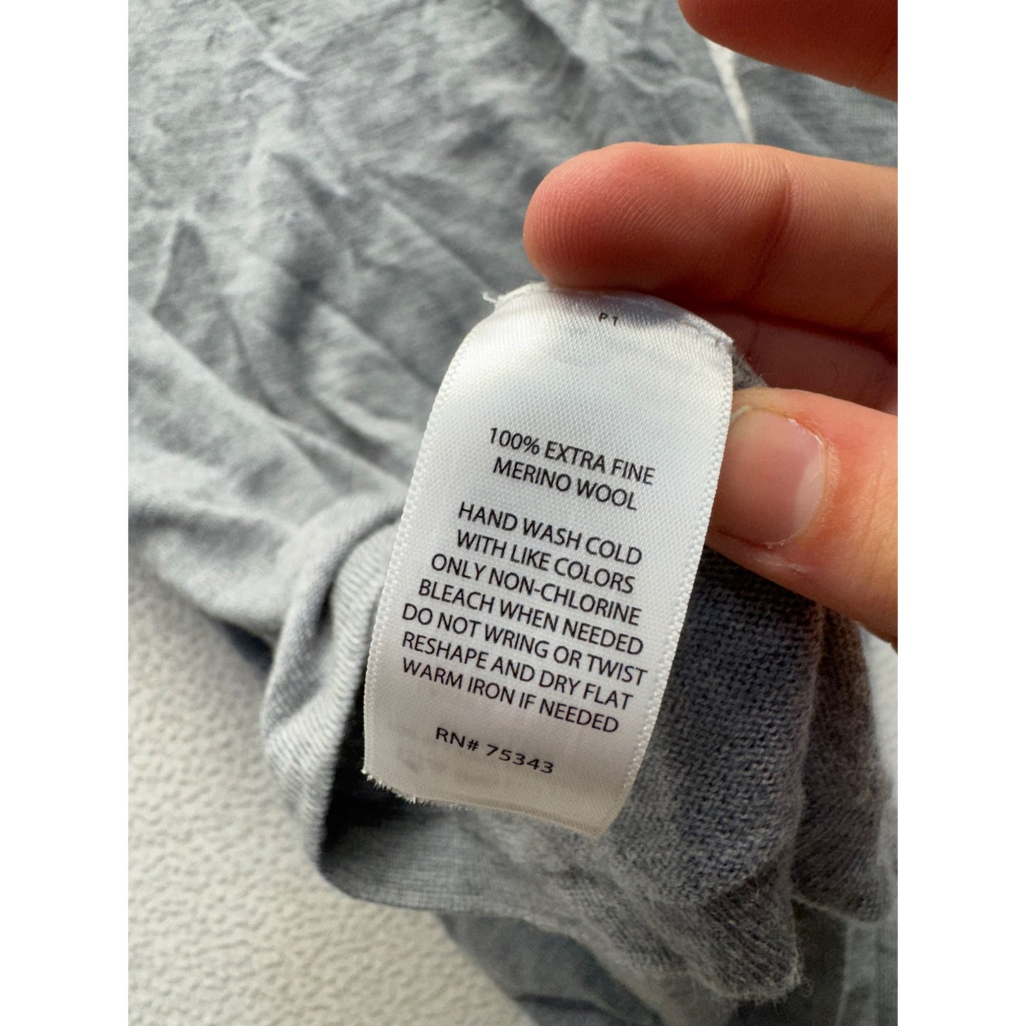 Artisanory Gray Merino Wool Turtleneck Long Sleeve Dress XS #9342