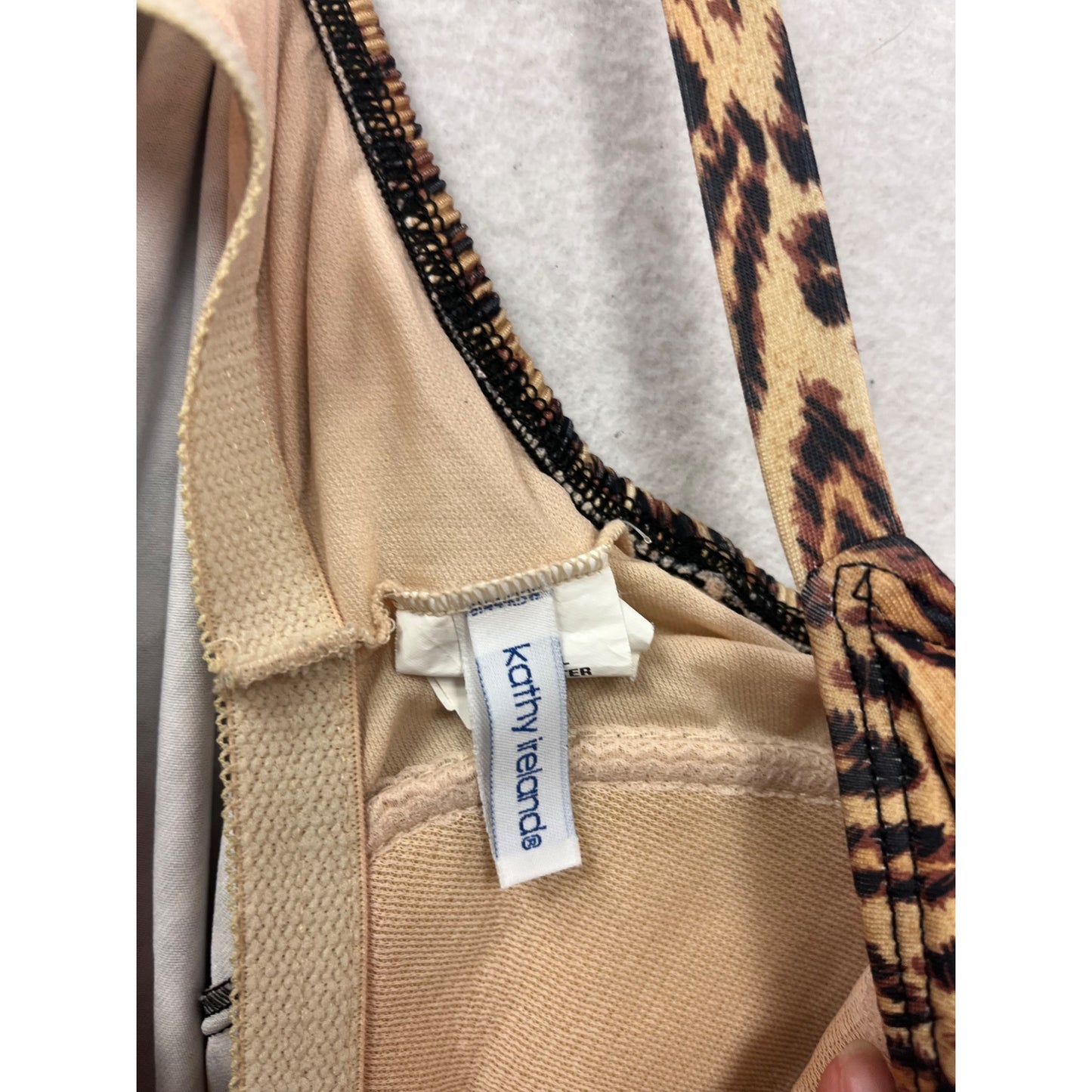 Leopard Print Tankini Top Swimwear Stretch Swim Top #511A