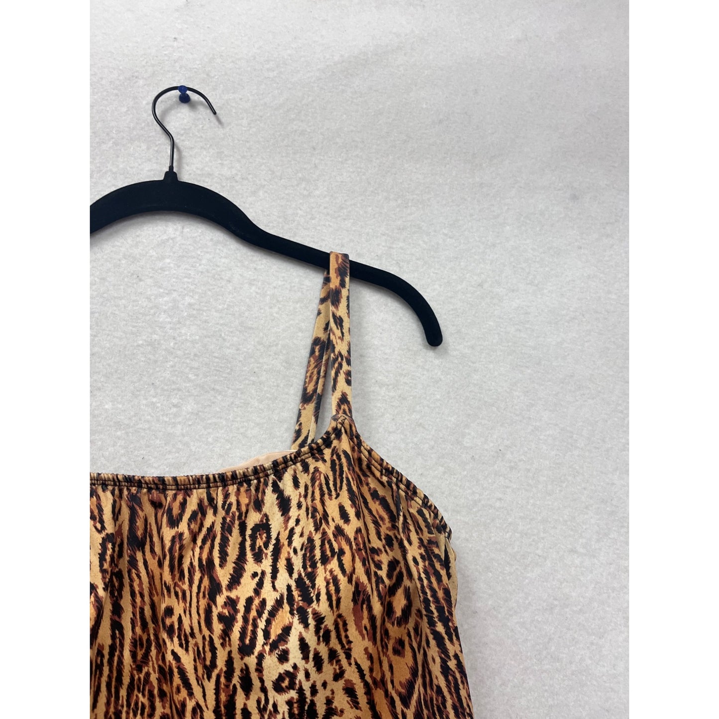Leopard Print Tankini Top Swimwear Stretch Swim Top #511A