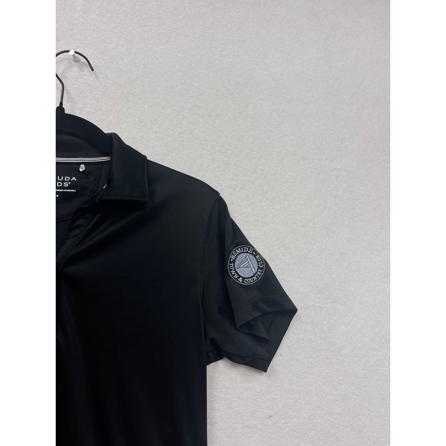 Bermuda Sands Mens Black Polo Shirt S Short Sleeve #8413