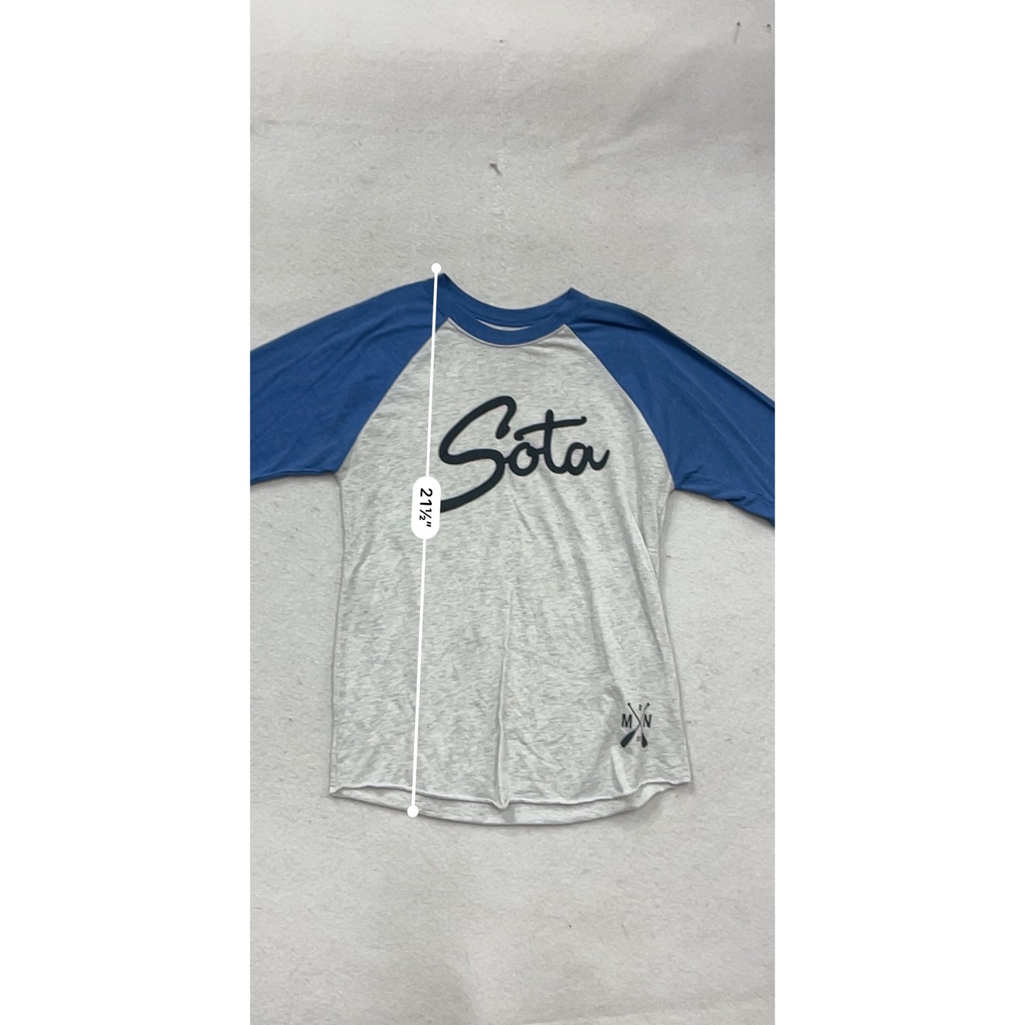 Sota Clothing Raglan Baseball Tee Shirt Small #285A