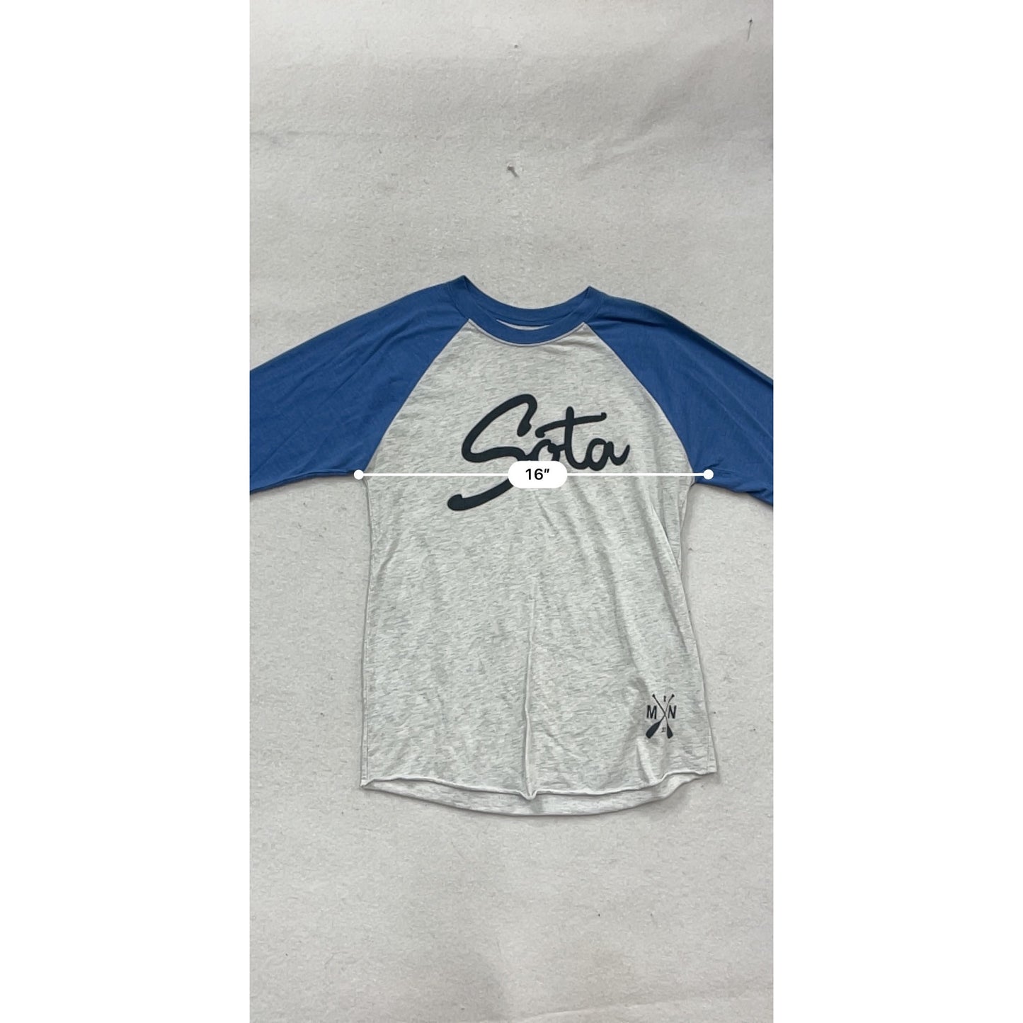 Sota Clothing Raglan Baseball Tee Shirt Small #285A