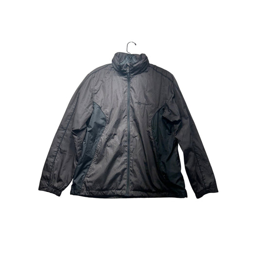 North End Womens Black & Gray Windbreaker Jacket #6370