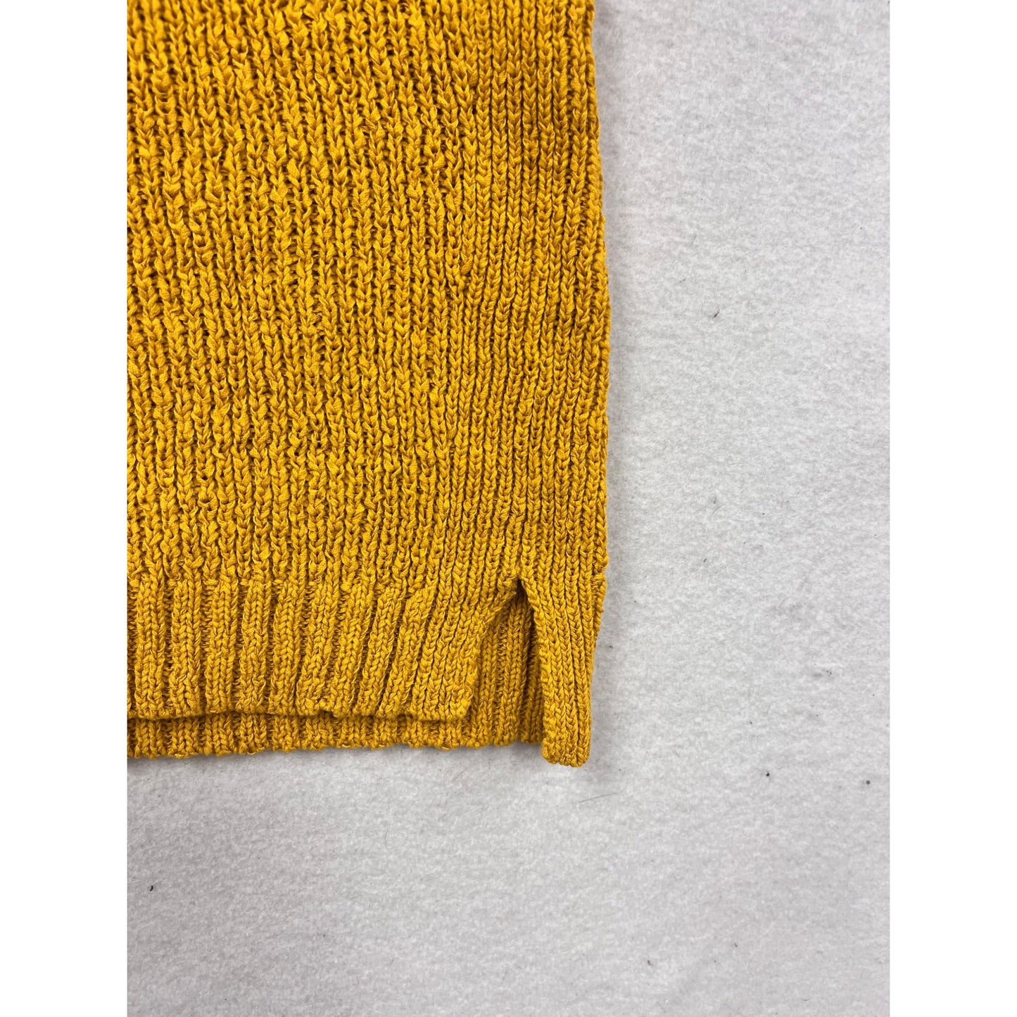 Point Sur Yellow Cotton Blend Sleeveless Halter Top XXS #647A