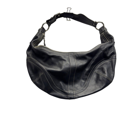 Coach Black Leather Handbag#7748