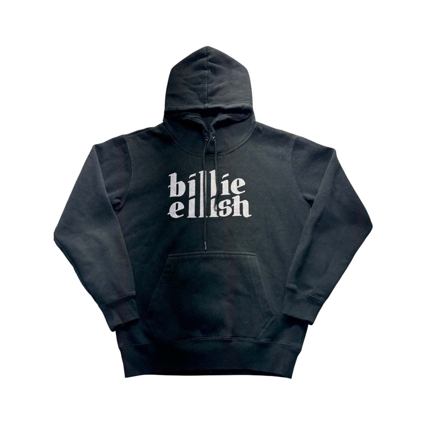 Billie Eilish Black Hoodie Fleece Lined Size M #9033