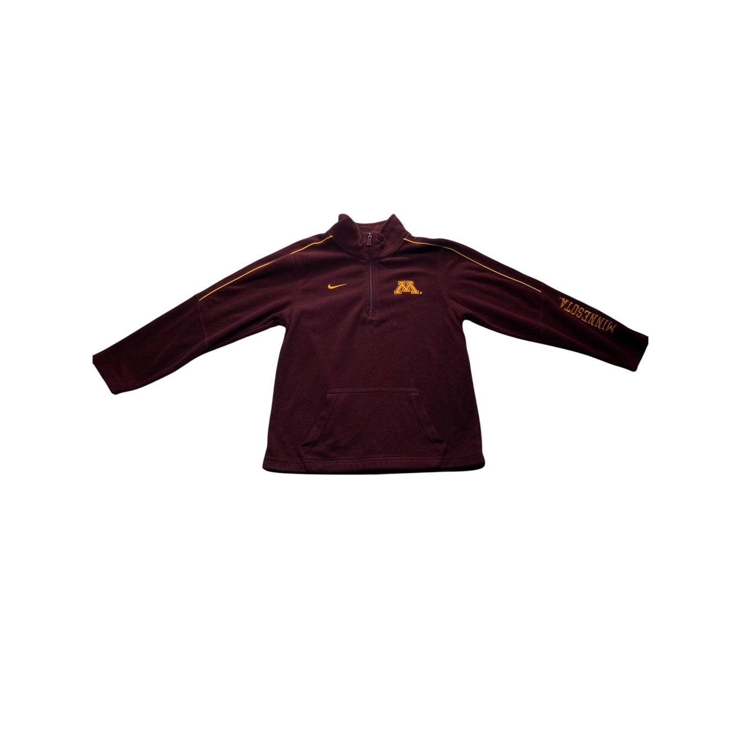 Nike Minnesota Golden Gophers Youth Medium Maroon 1/4 Zip Pullover #7293