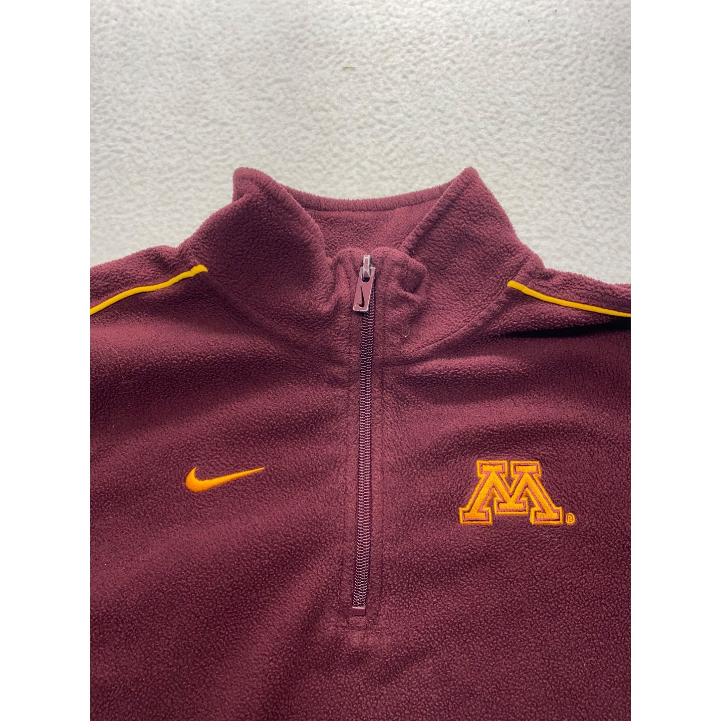 Nike Minnesota Golden Gophers Youth Medium Maroon 1/4 Zip Pullover #7293
