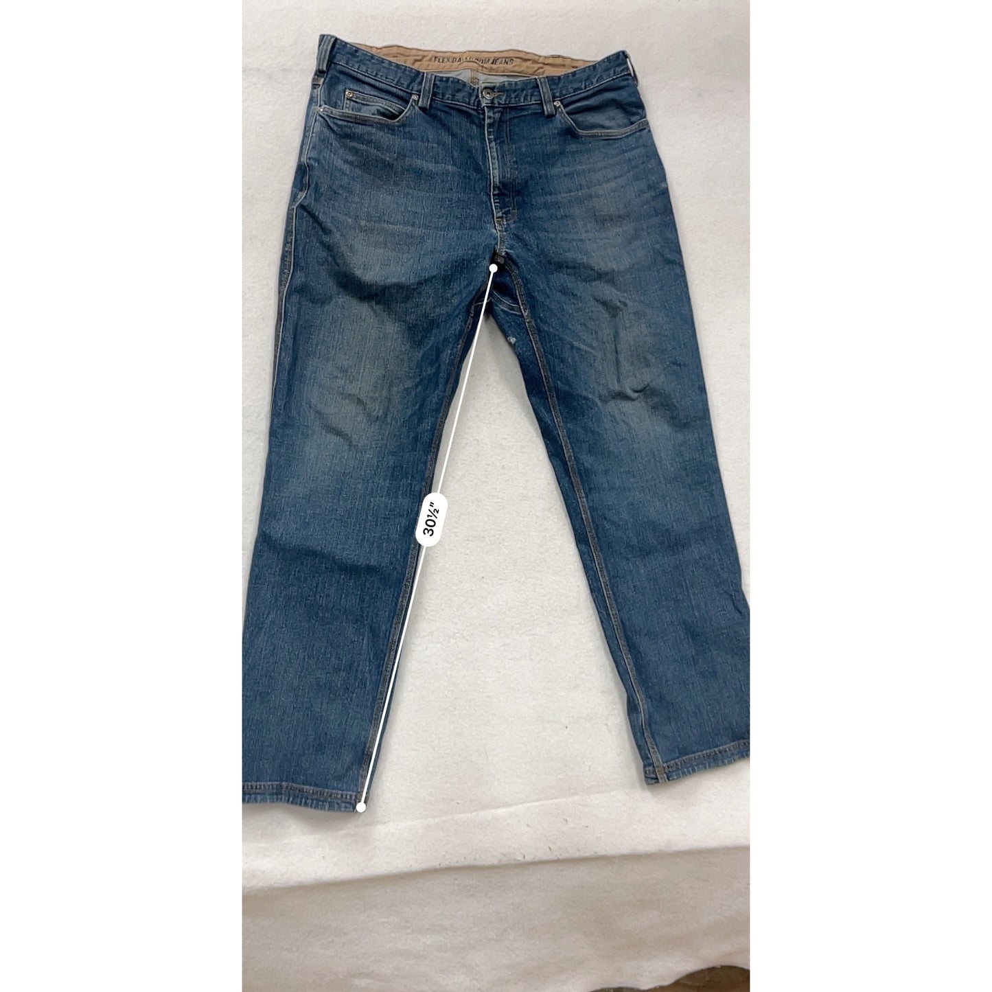 Duluth Trading Flex Ballroom Jeans 40x34 Relaxed Fit Denim #283A