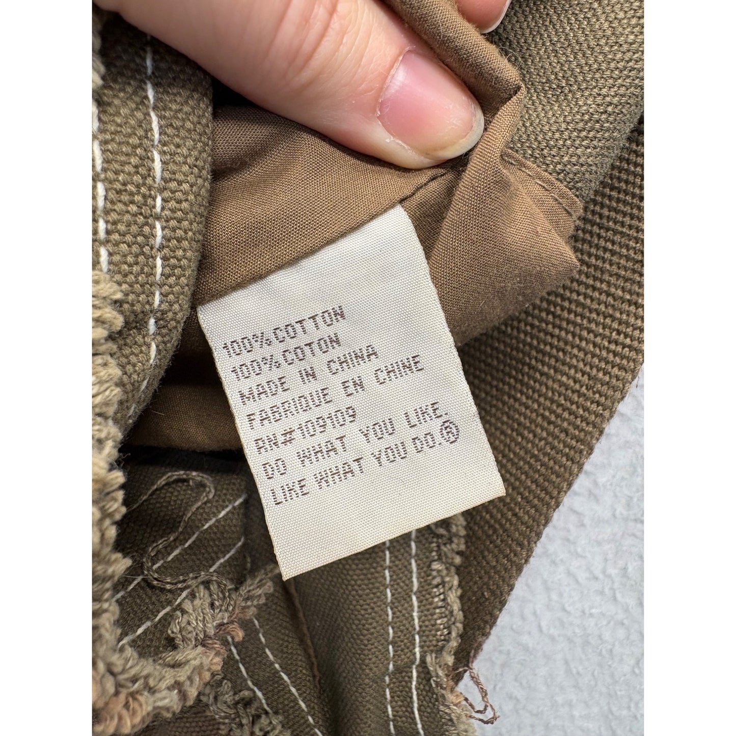 Y2K Life Is Good Brown Canvas Tote Bag With Flower Embroidery #7498