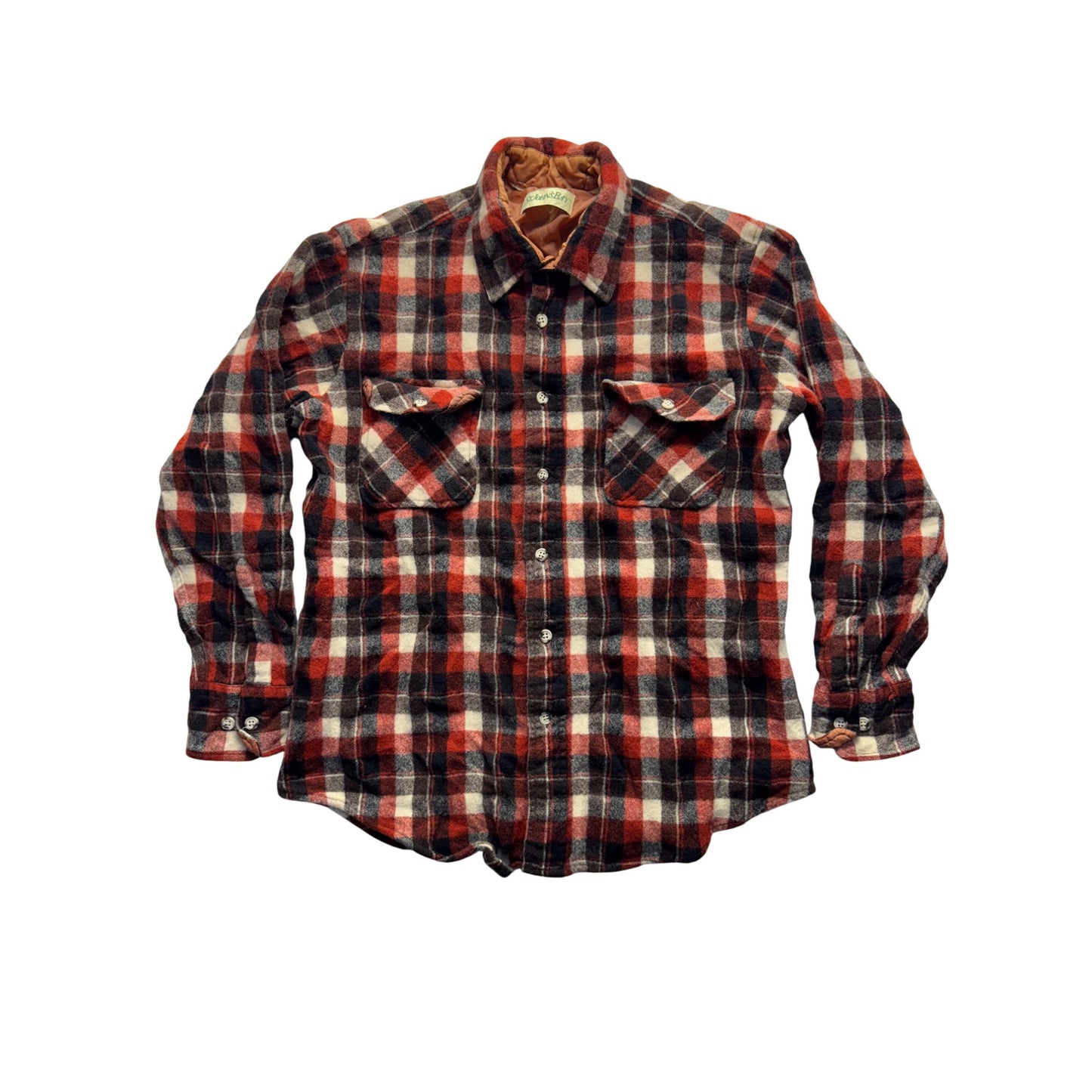 St Johns Bay Plaid Flannel Shirt Button-Down Long Sleeve 253B