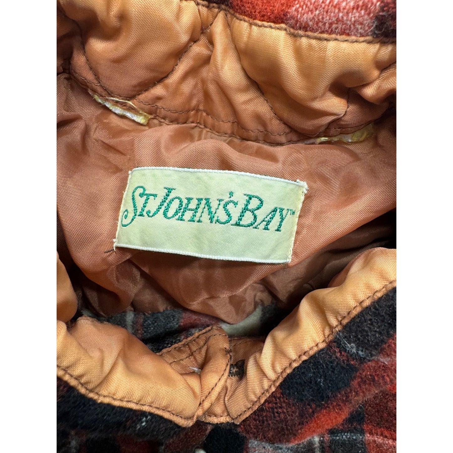 St Johns Bay Plaid Flannel Shirt Button-Down Long Sleeve 253B