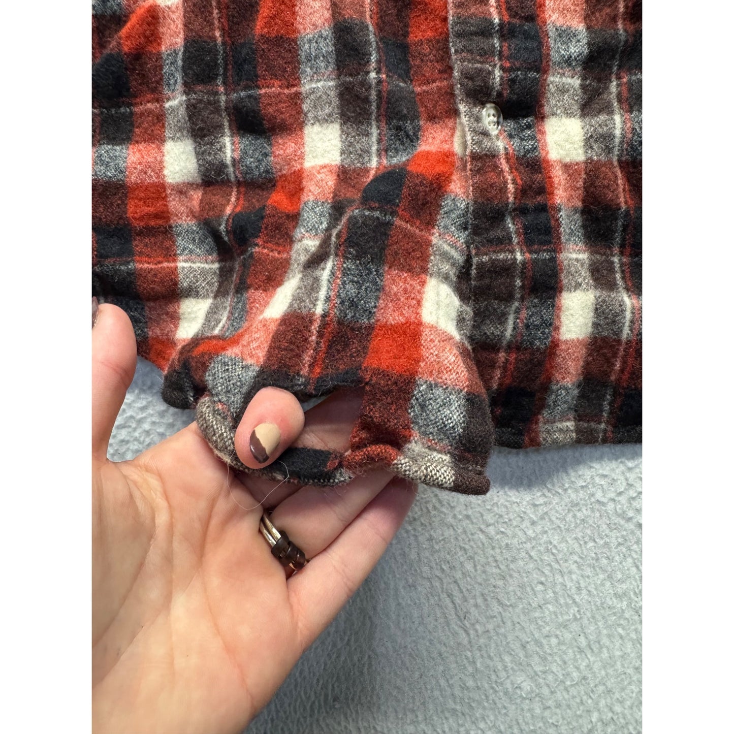 St Johns Bay Plaid Flannel Shirt Button-Down Long Sleeve 253B