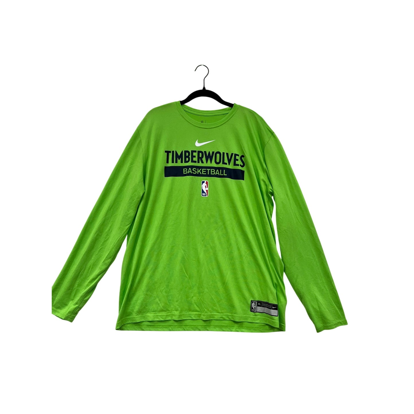 Nike Timberwolves Basketball Dri-Fit Long Sleeve Shirt XL #8939