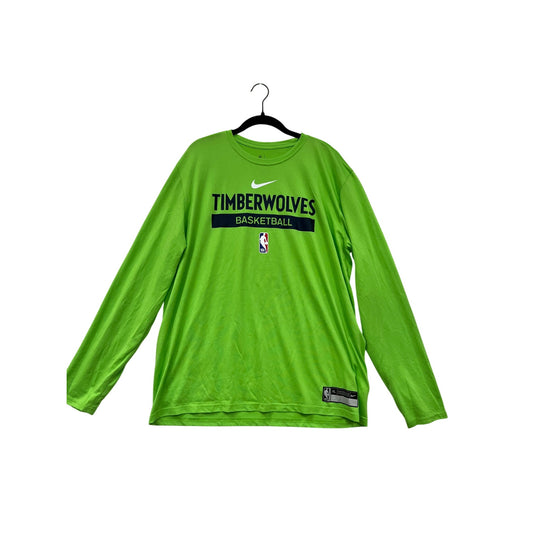 Nike Timberwolves Basketball Dri-Fit Long Sleeve Shirt XL #8939