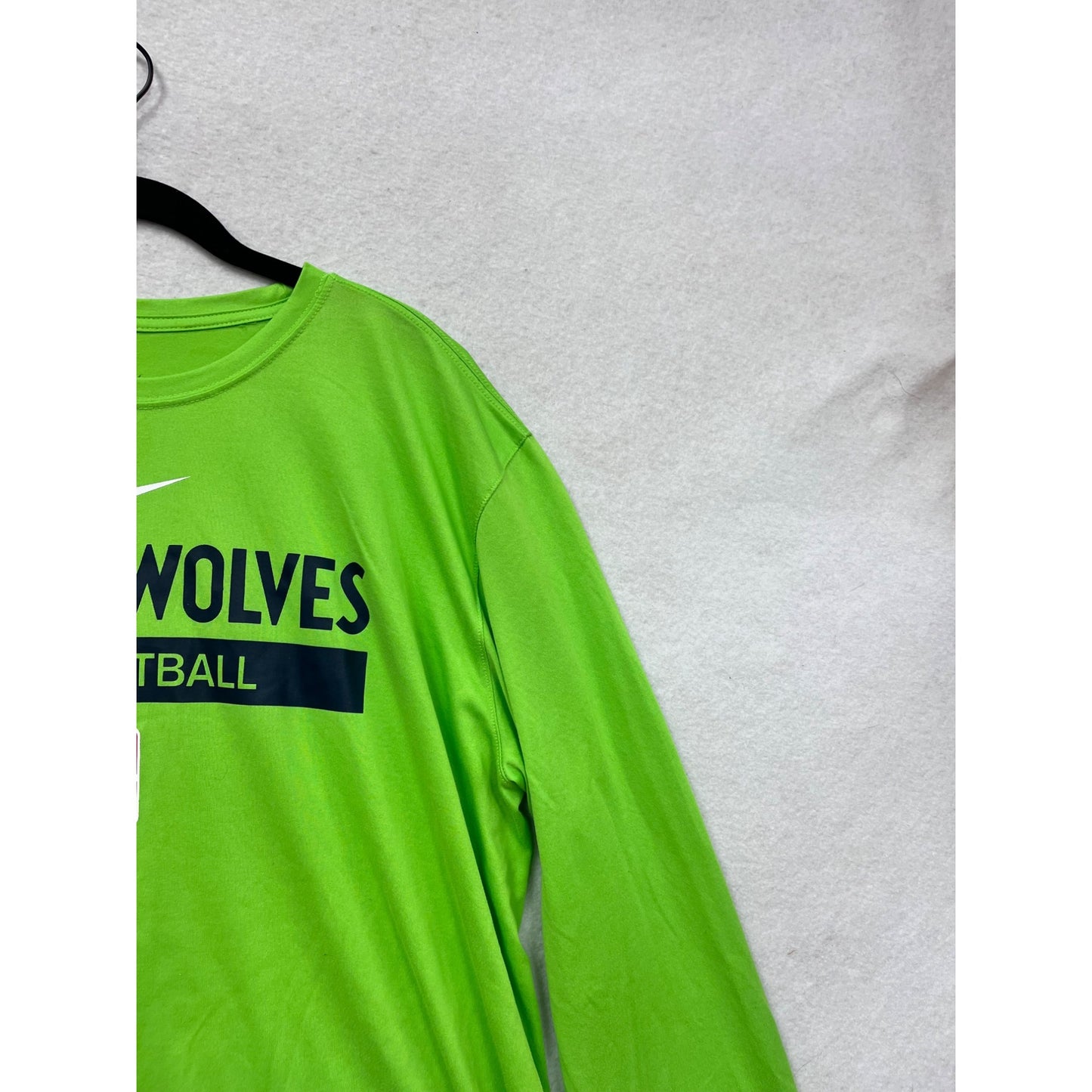 Nike Timberwolves Basketball Dri-Fit Long Sleeve Shirt XL #8939