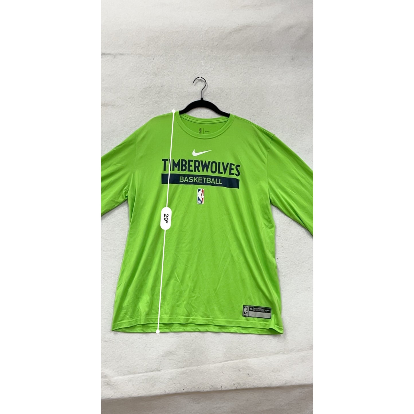 Nike Timberwolves Basketball Dri-Fit Long Sleeve Shirt XL #8939