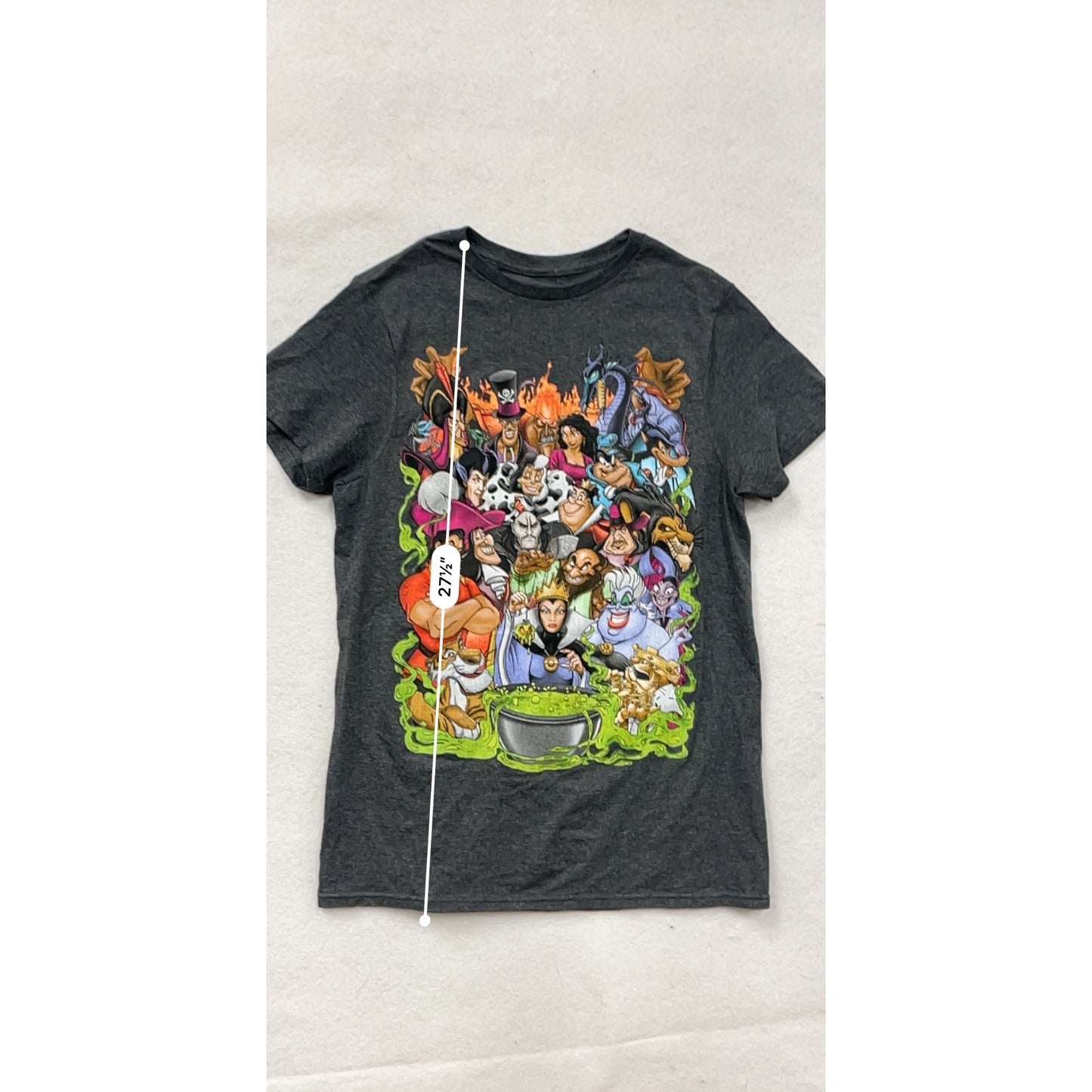 Disney Villains Graphic T-Shirt Unisex S #8265