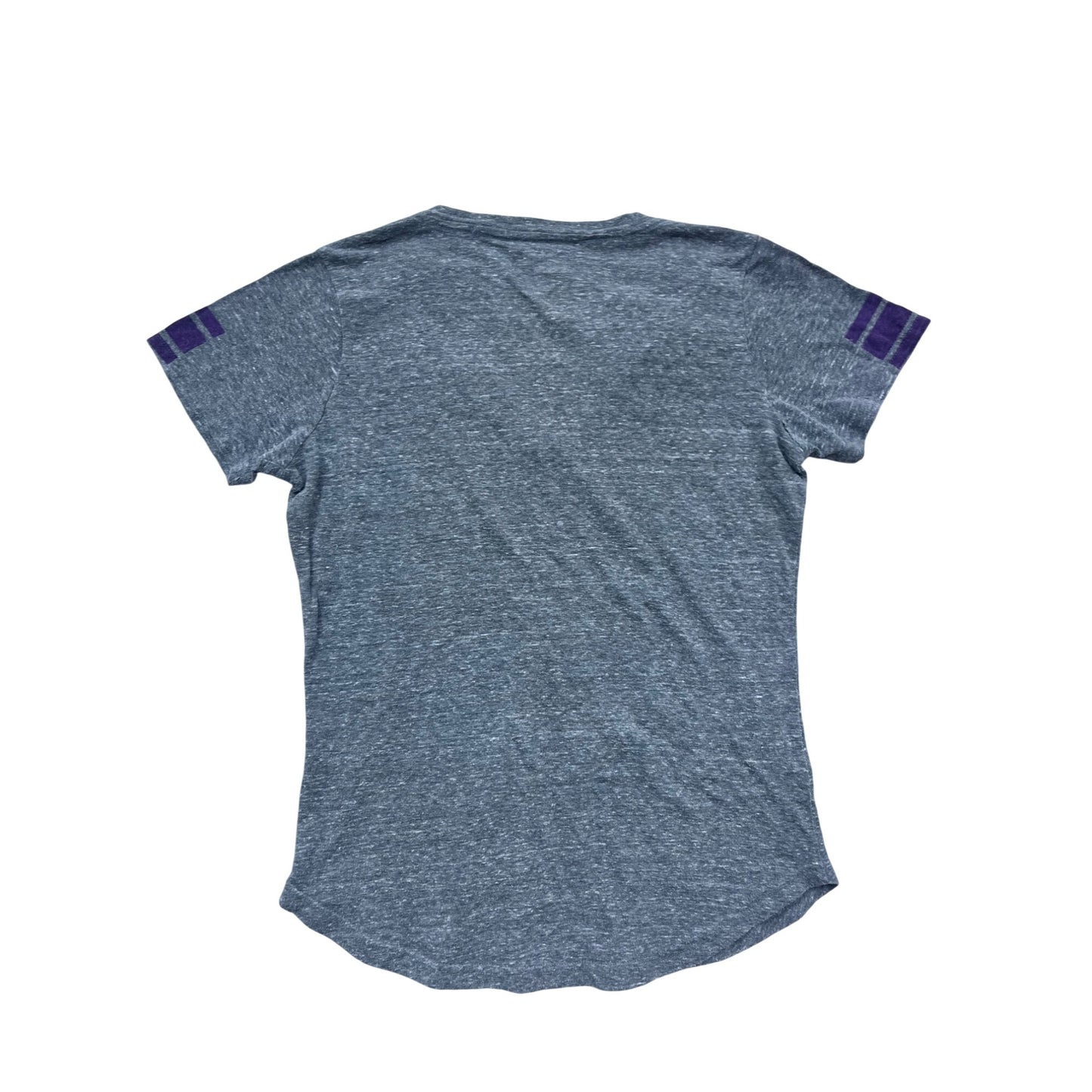 Minnesota Vikings V-Neck T-Shirt L NFL Team Apparel Gray #286A