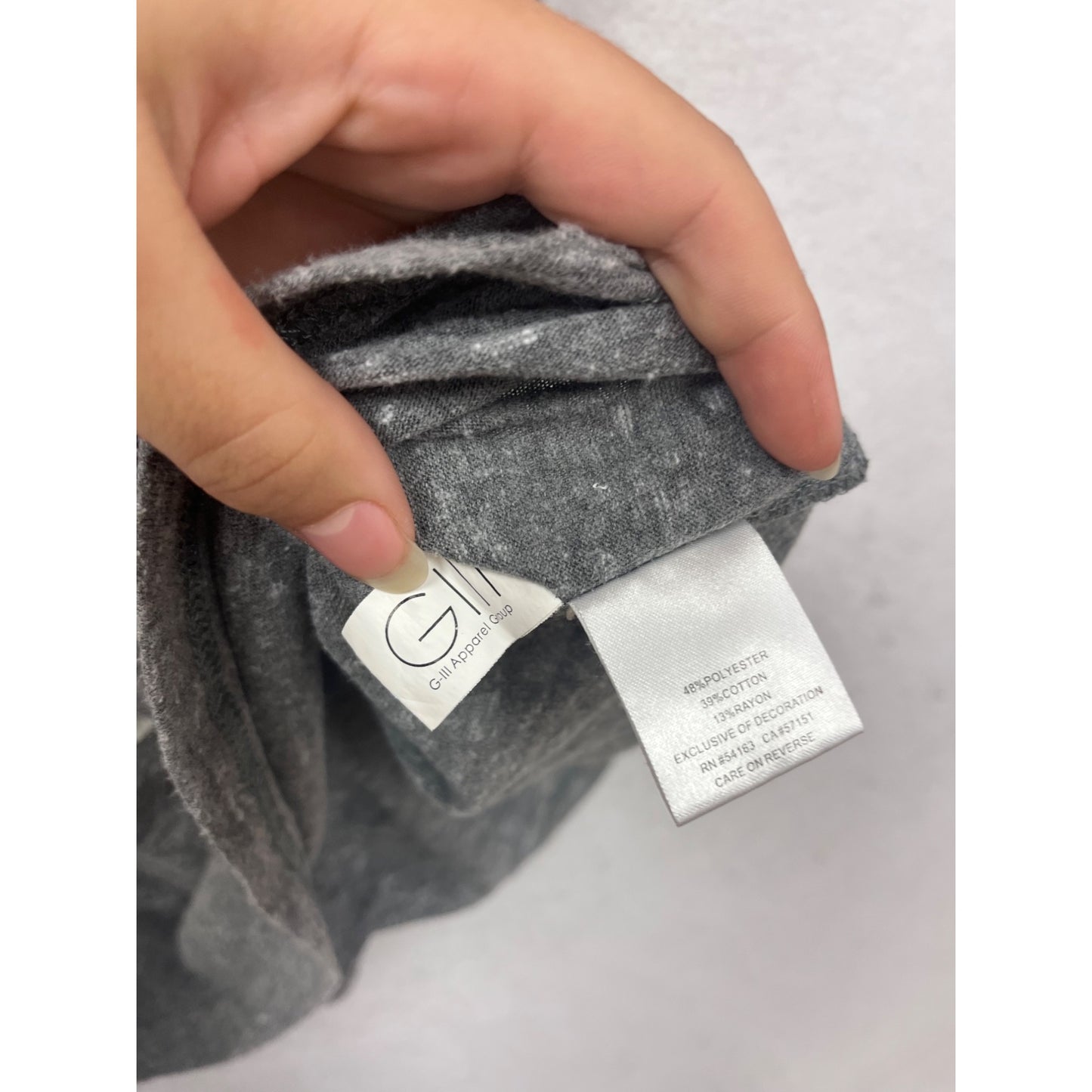 Minnesota Vikings V-Neck T-Shirt L NFL Team Apparel Gray #286A