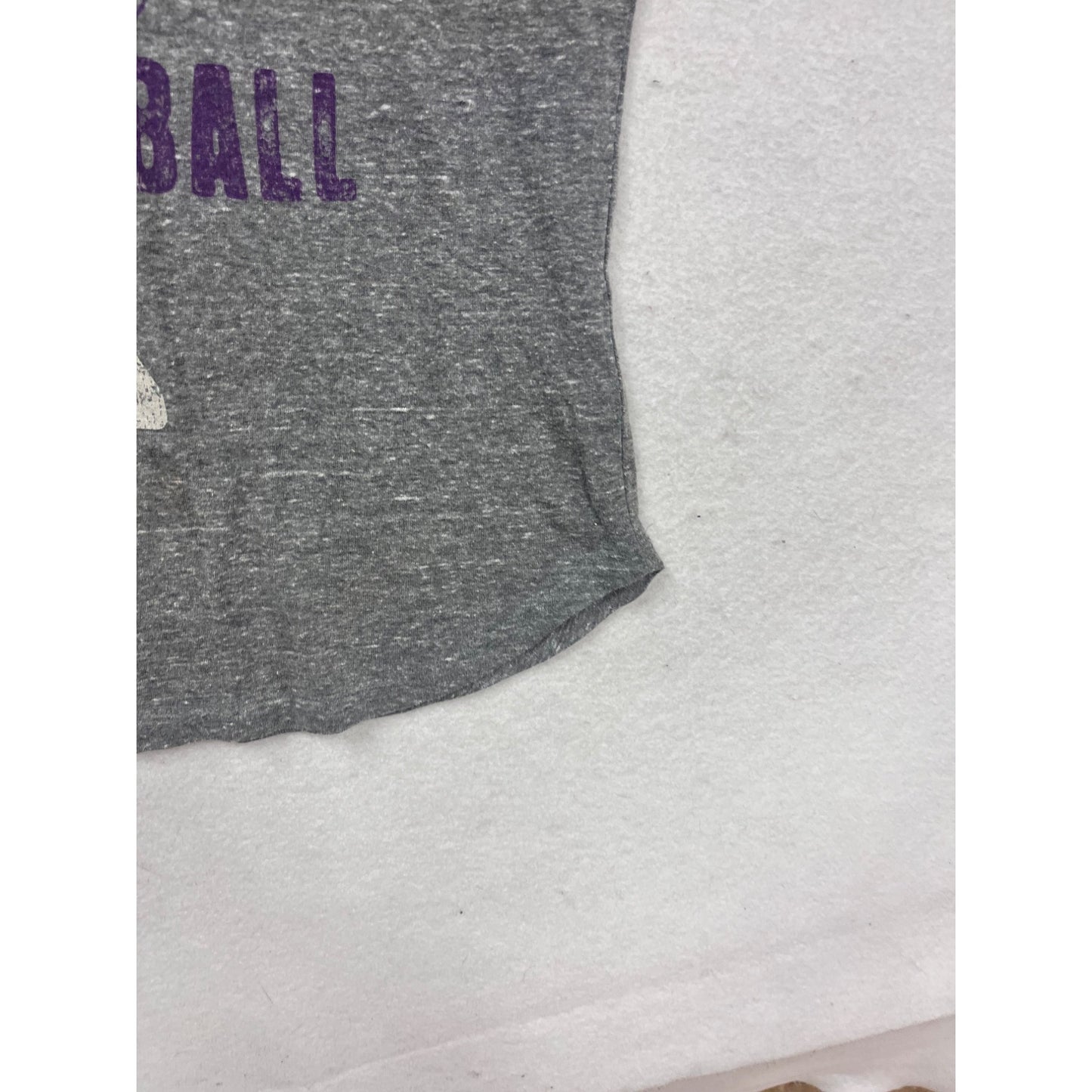 Minnesota Vikings V-Neck T-Shirt L NFL Team Apparel Gray #286A