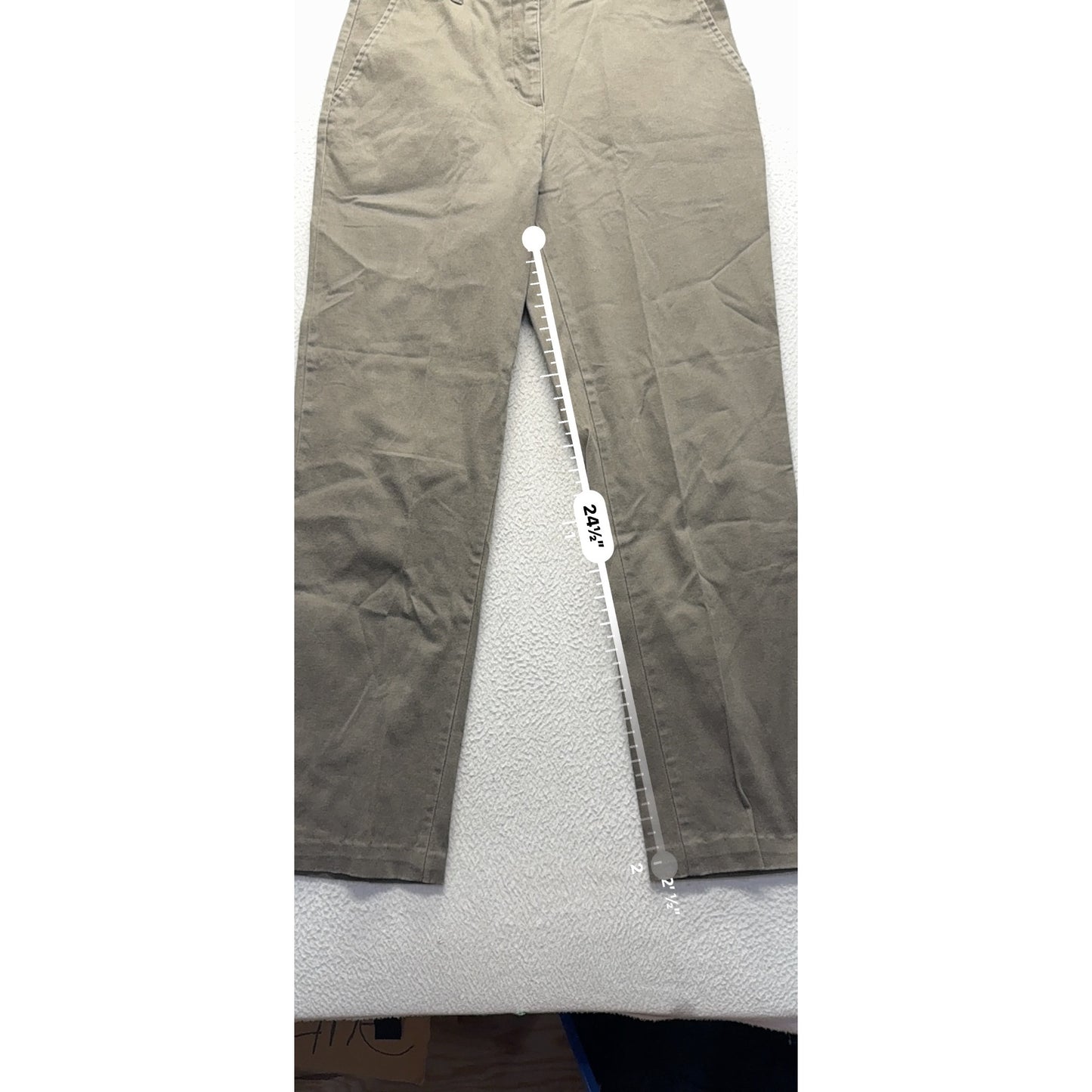 Woolrich Hickory Pants Size 6 Olive Green Cotton Blend Straight Leg #18B