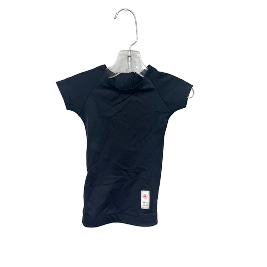 Youth Black Compression Shirt With Back Zipper #6667