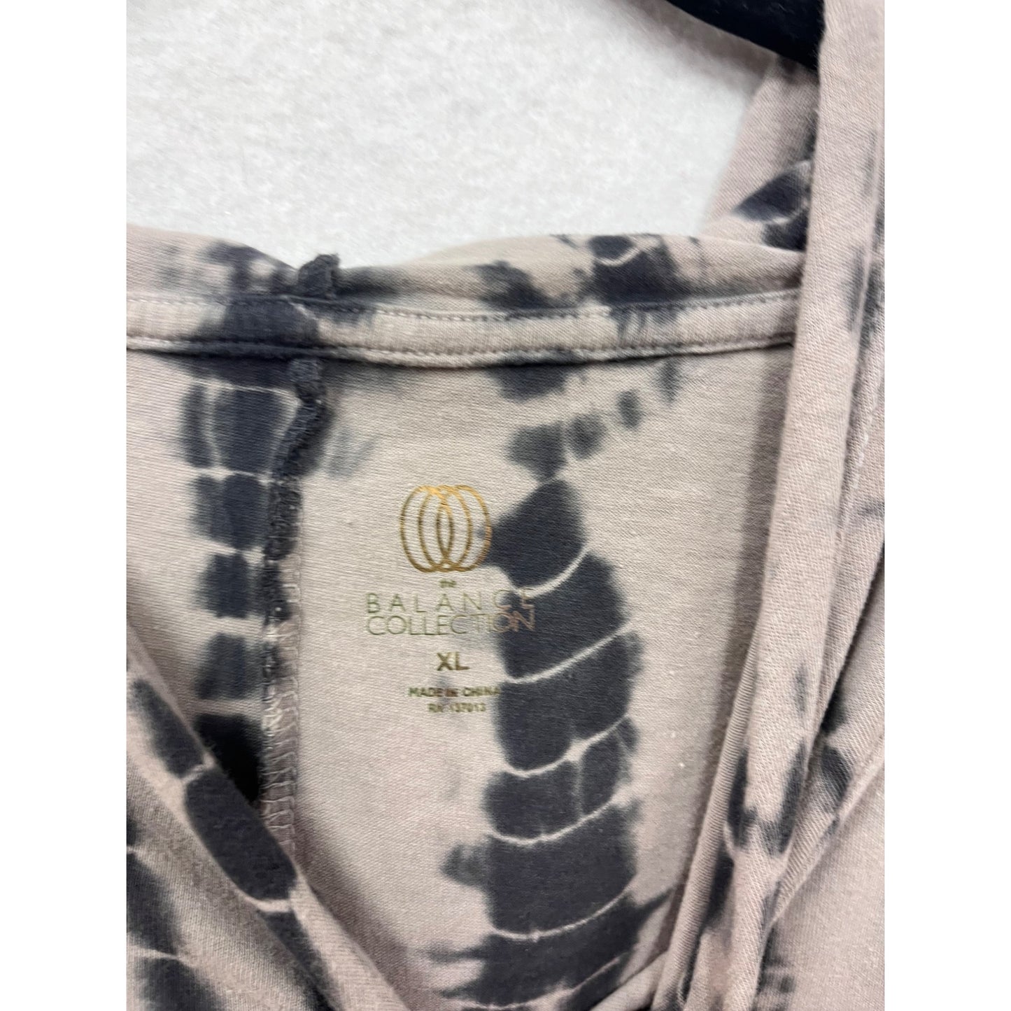 XL Tie-Dye Hoodie By Balance Collection Lightweight #8946