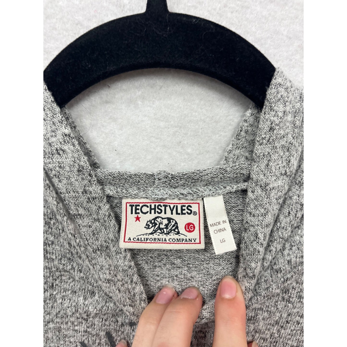 White Fish Montana Soft Heather Gray Hoodie Sweatshirt #483A