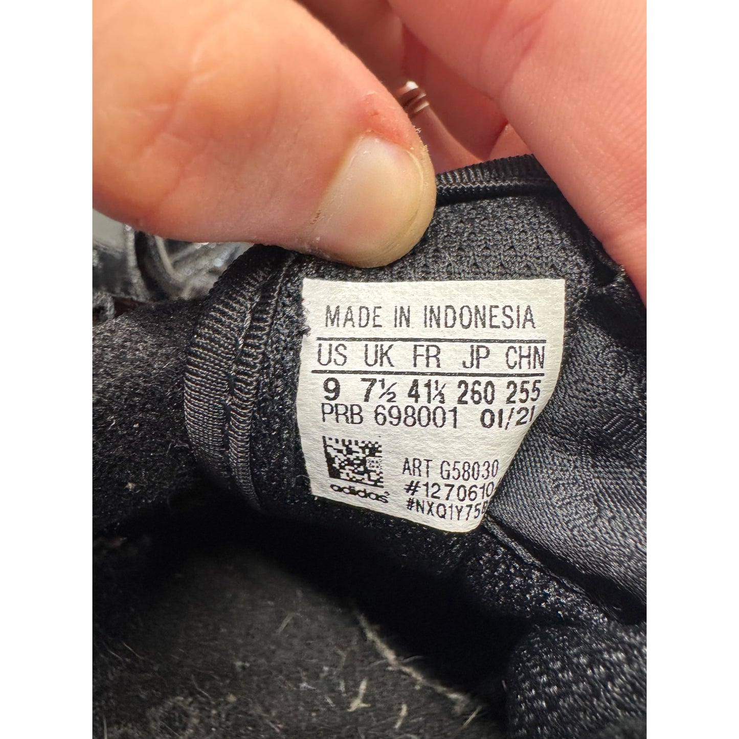 Adidas Forum Low Black Patent Leather Sneakers Size 7.5 #145B