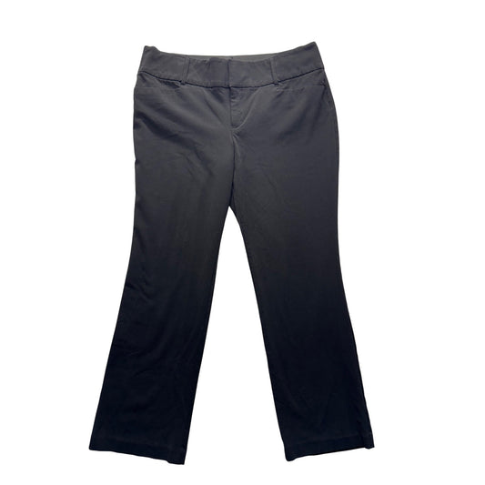Apt. 9 Black Stretch Dress Pants Size 12 Short Polyester Blend 31" Inseam #181B