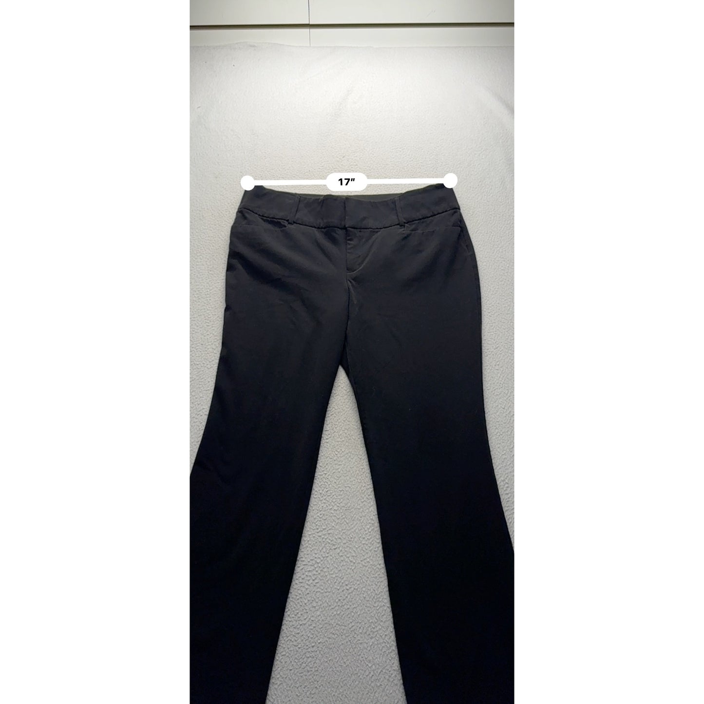 Apt. 9 Black Stretch Dress Pants Size 12 Short Polyester Blend 31" Inseam #181B