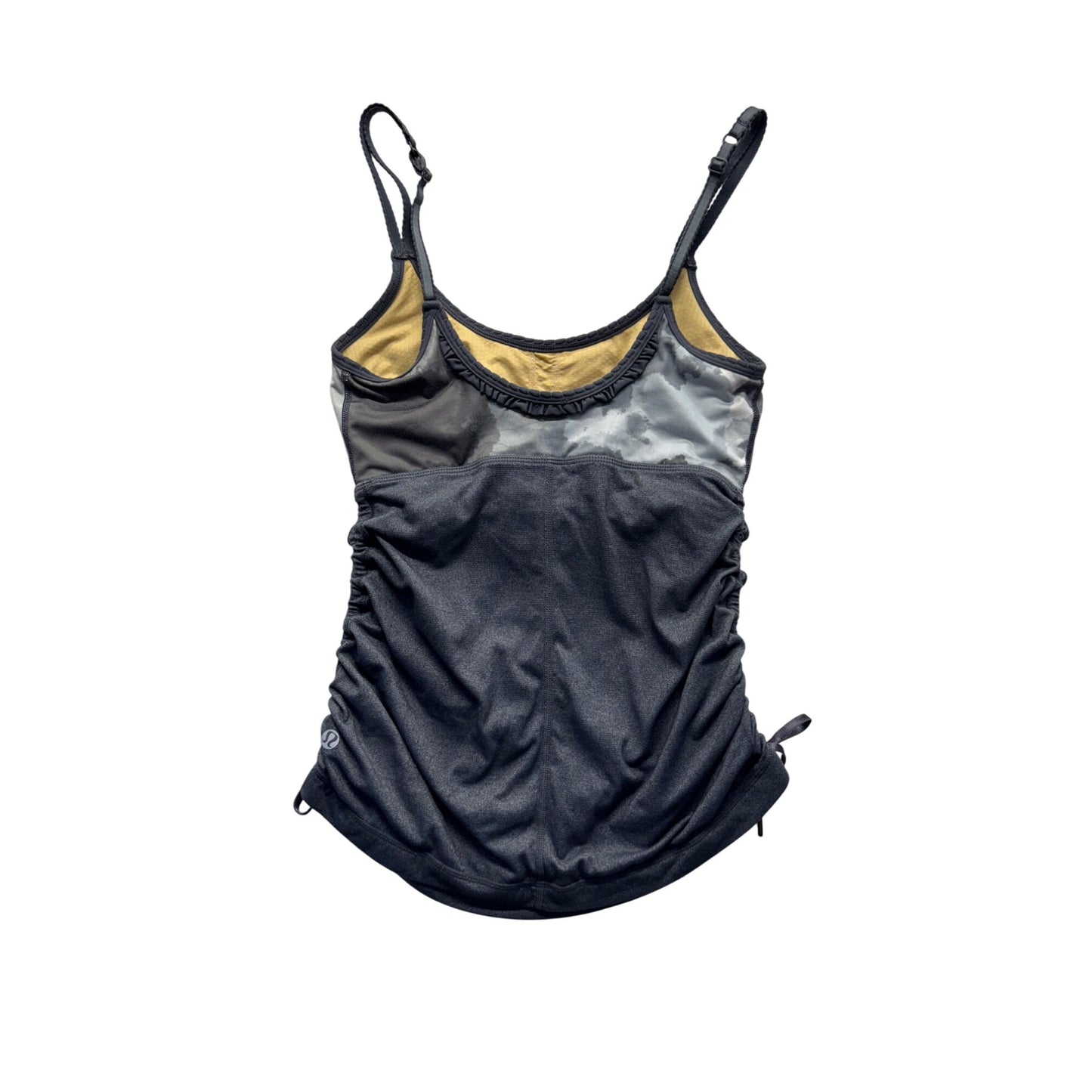 Lululemon Adjustable Tank Top With Side Ruching & Camouflage Detail Size S #9774
