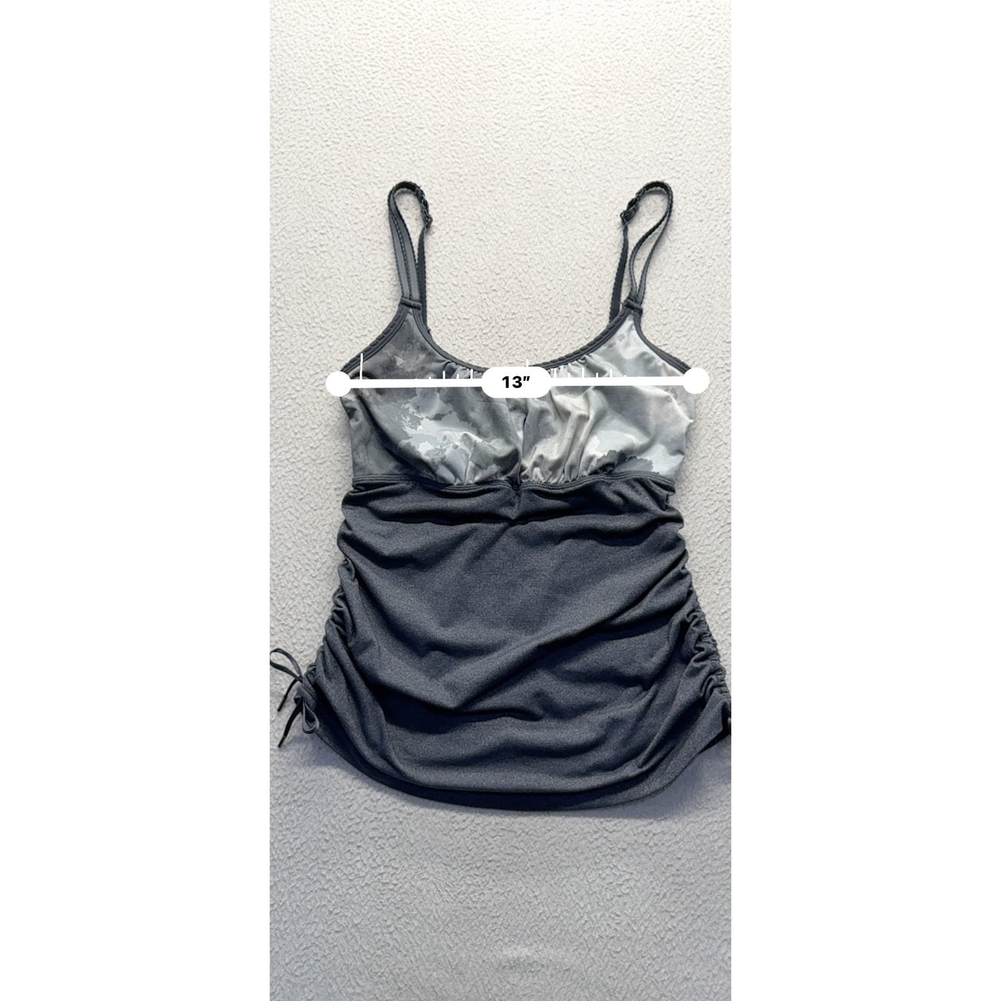 Lululemon Adjustable Tank Top With Side Ruching & Camouflage Detail Size S #9774