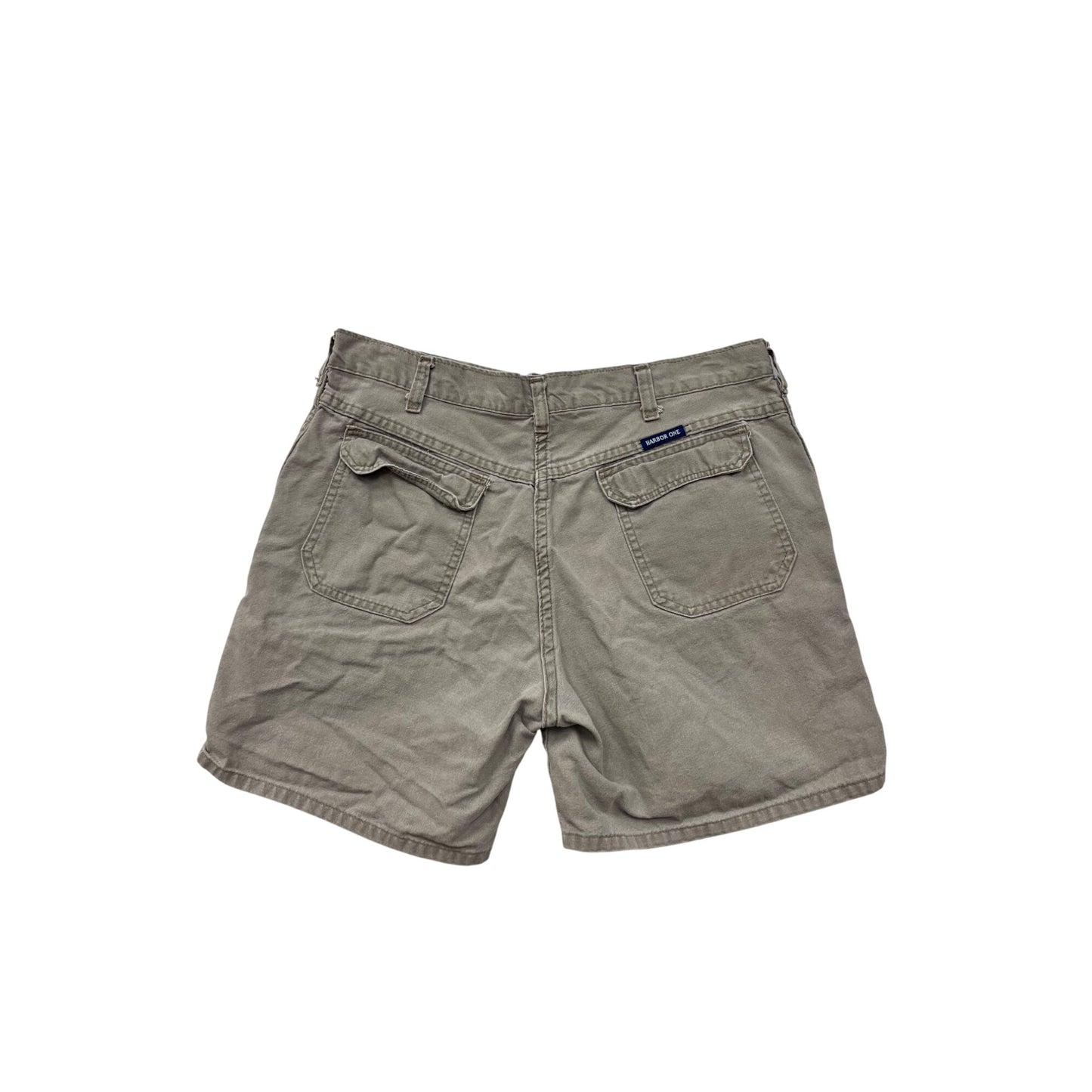 Mens Harbor One Khaki Casual Cotton Shorts Size 34 #6729