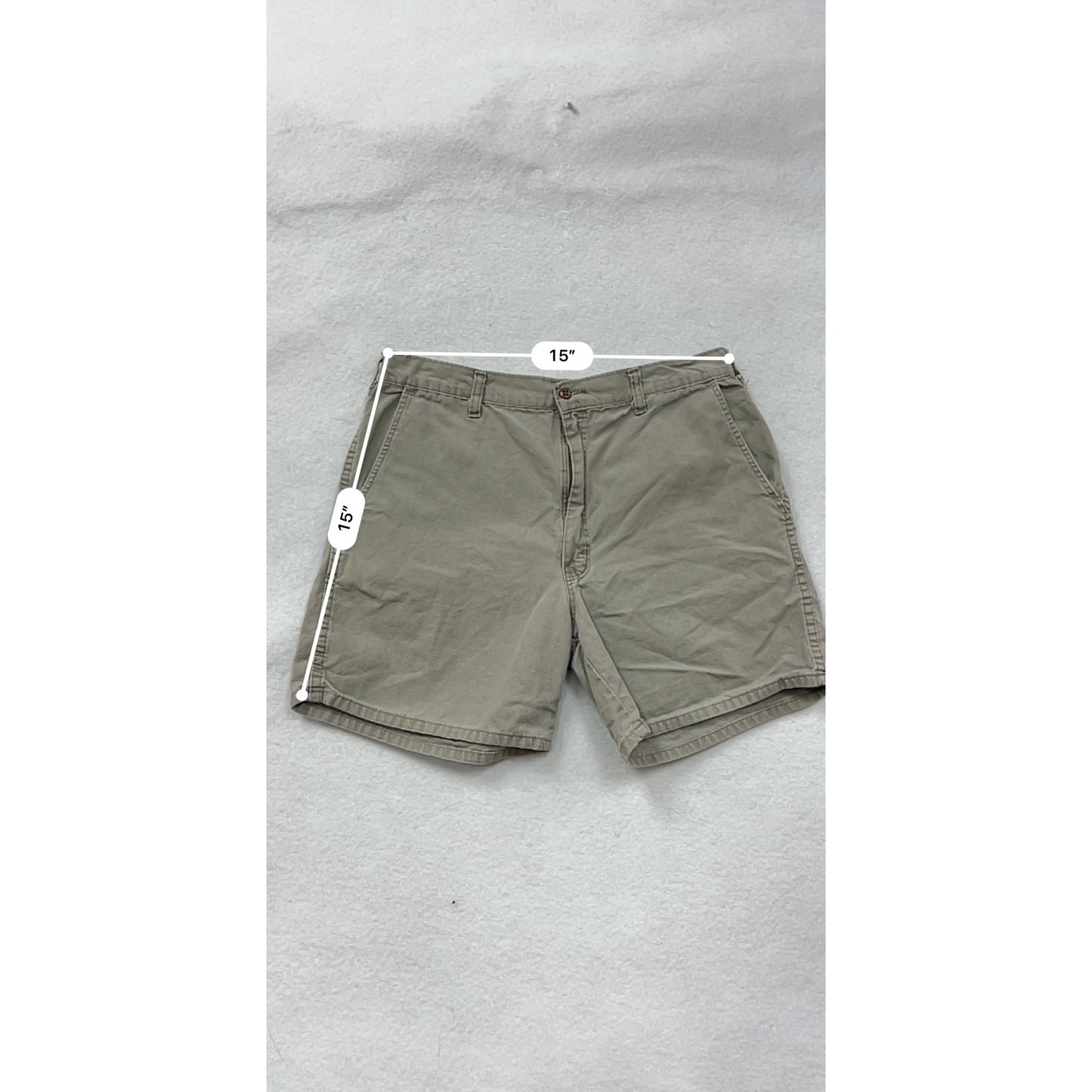 Mens Harbor One Khaki Casual Cotton Shorts Size 34 #6729