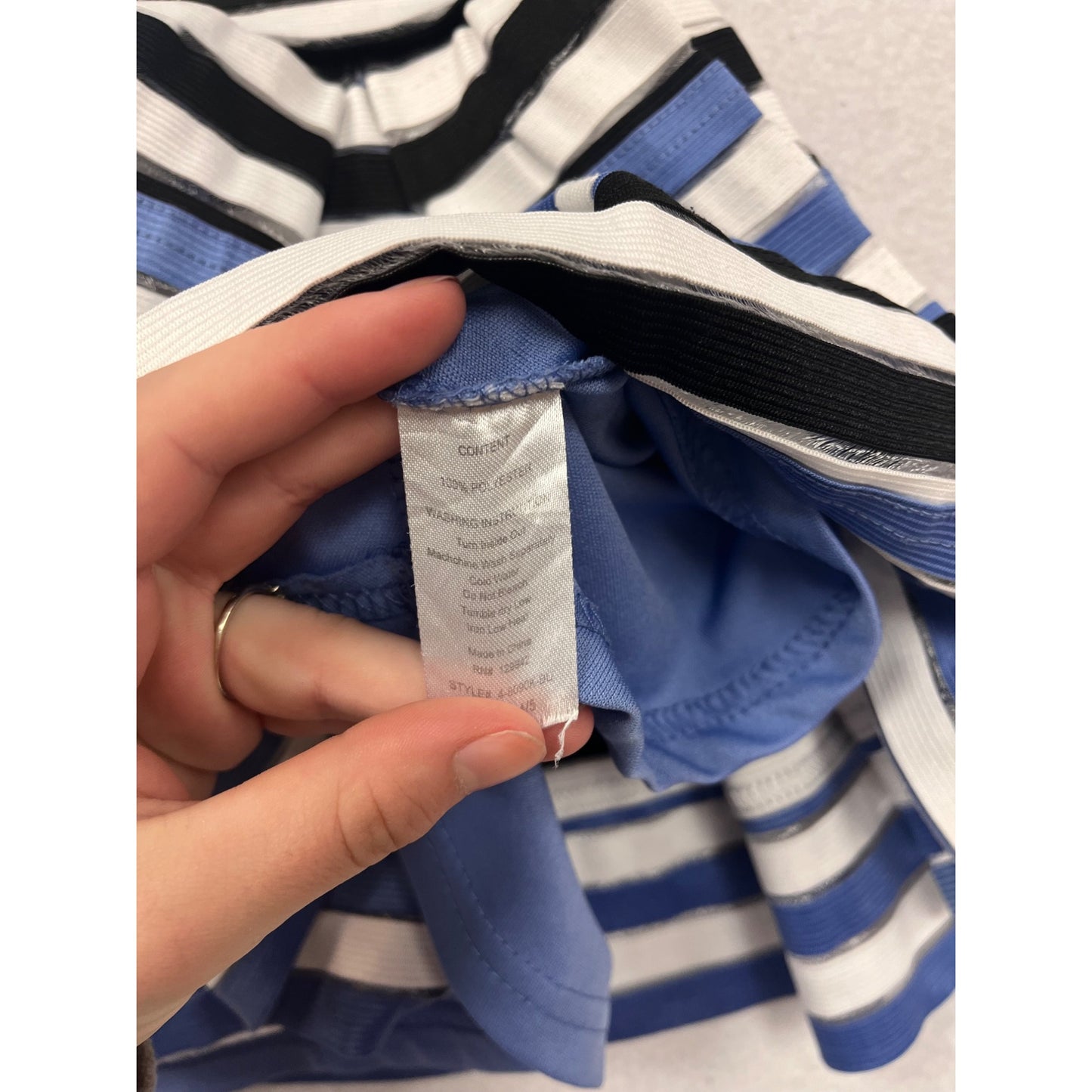 Striped Girls 4-5 Skirt With Back Zipper #6503