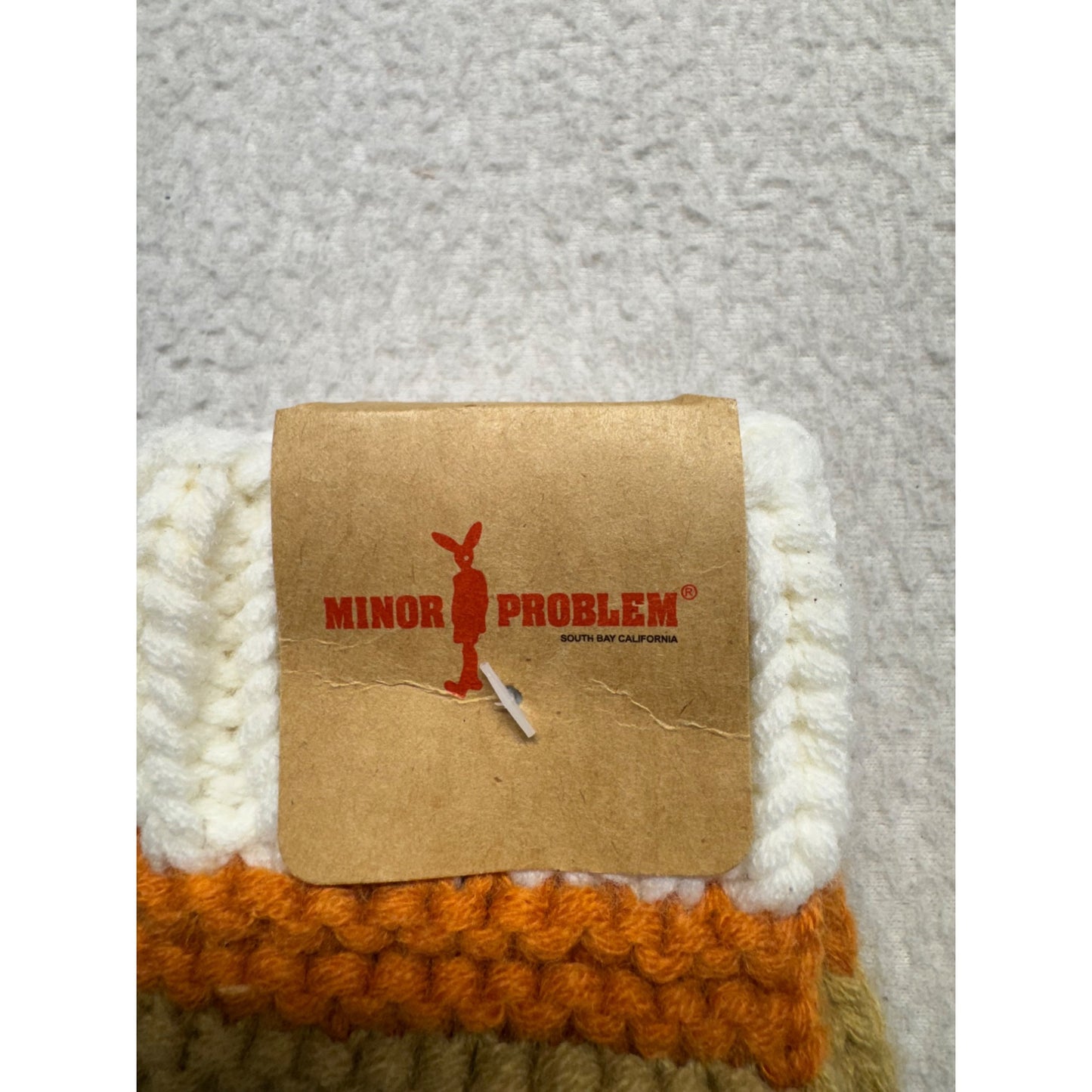 Handcrafted Minor Problem Knit Phone Sleeve Embroidered Blueberry Motif #47B