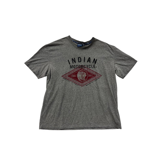 Indian Motorcycle Gray Graphic T-Shirt Size 2XL #8368