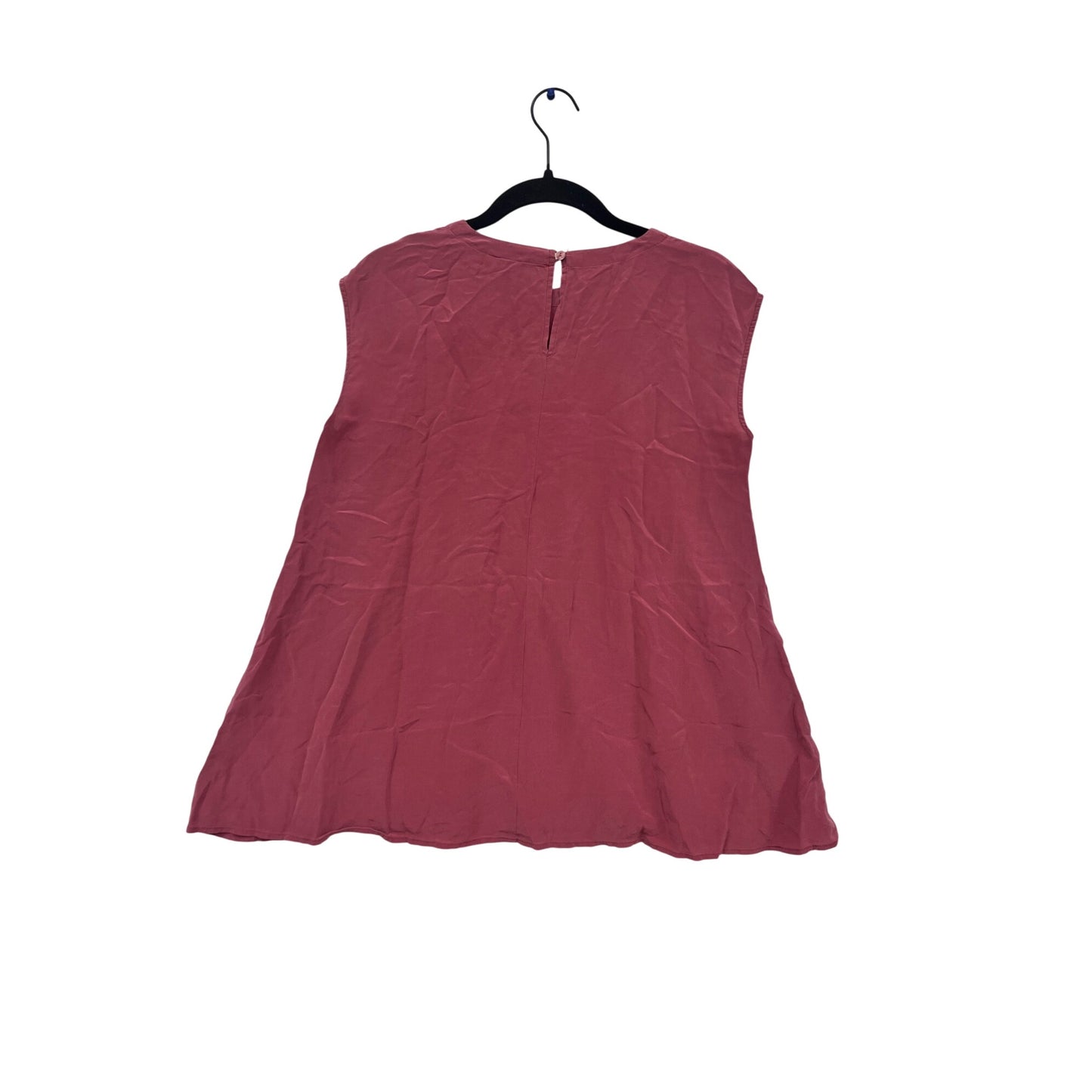 Eileen Fisher XS Pink Sleeveless Top 100% Silk #689A