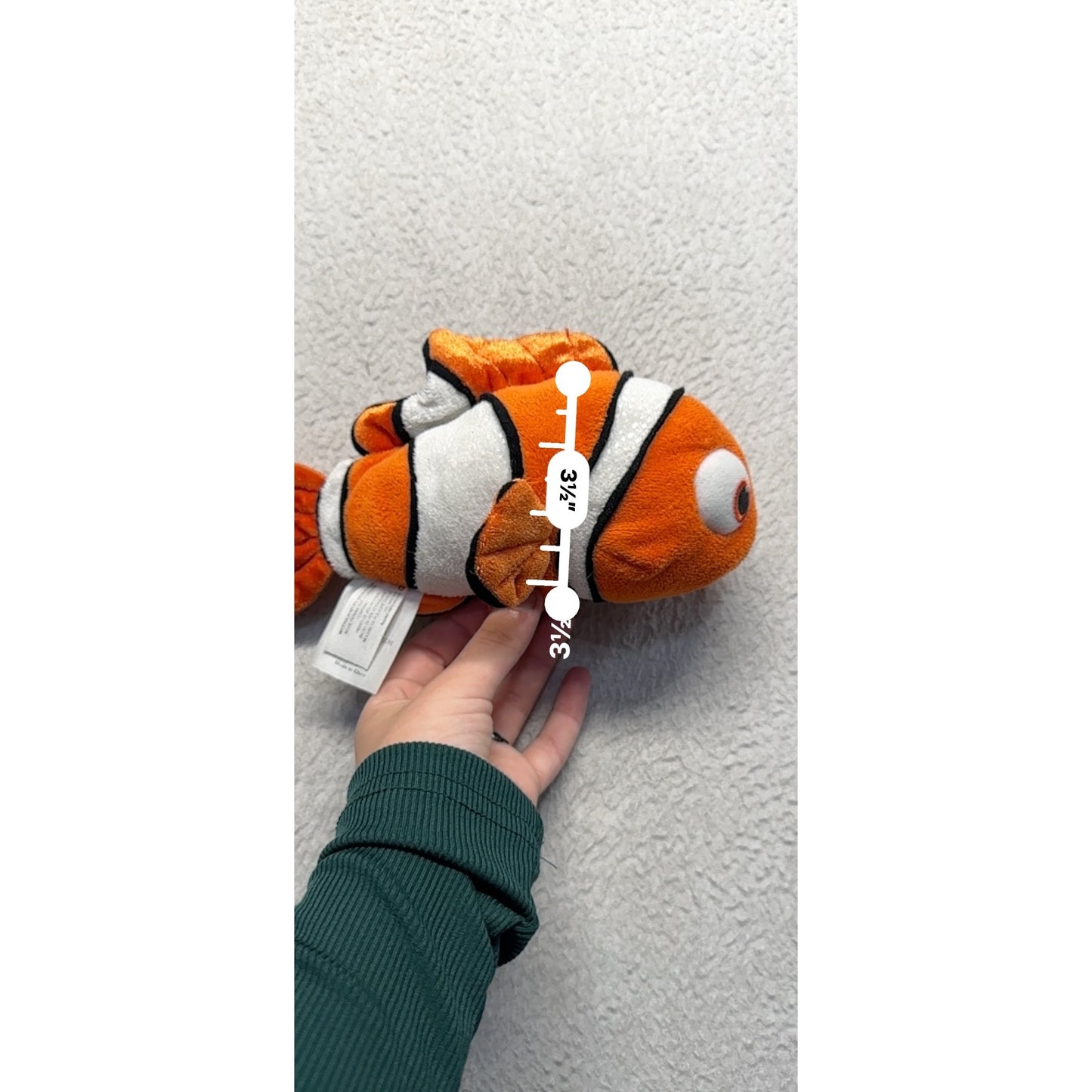 Disney Pixar Finding Nemo Clownfish Plush Soft Toy Collectible #52B