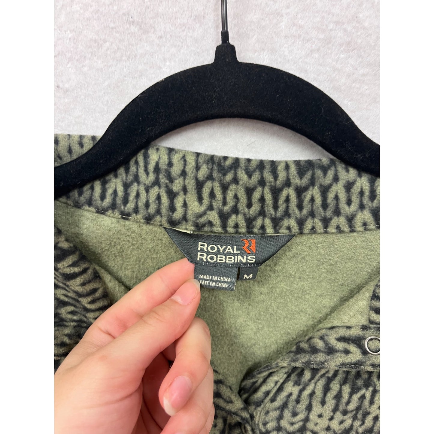 Royal Robbins Medium Snap Fleece Pullover Sweater #8945