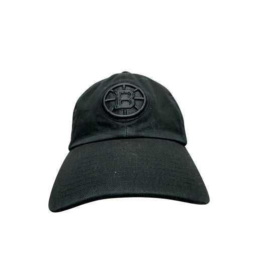 Boston Bruins Black Adjustable Strapback Hat By 47 Brand #9855
