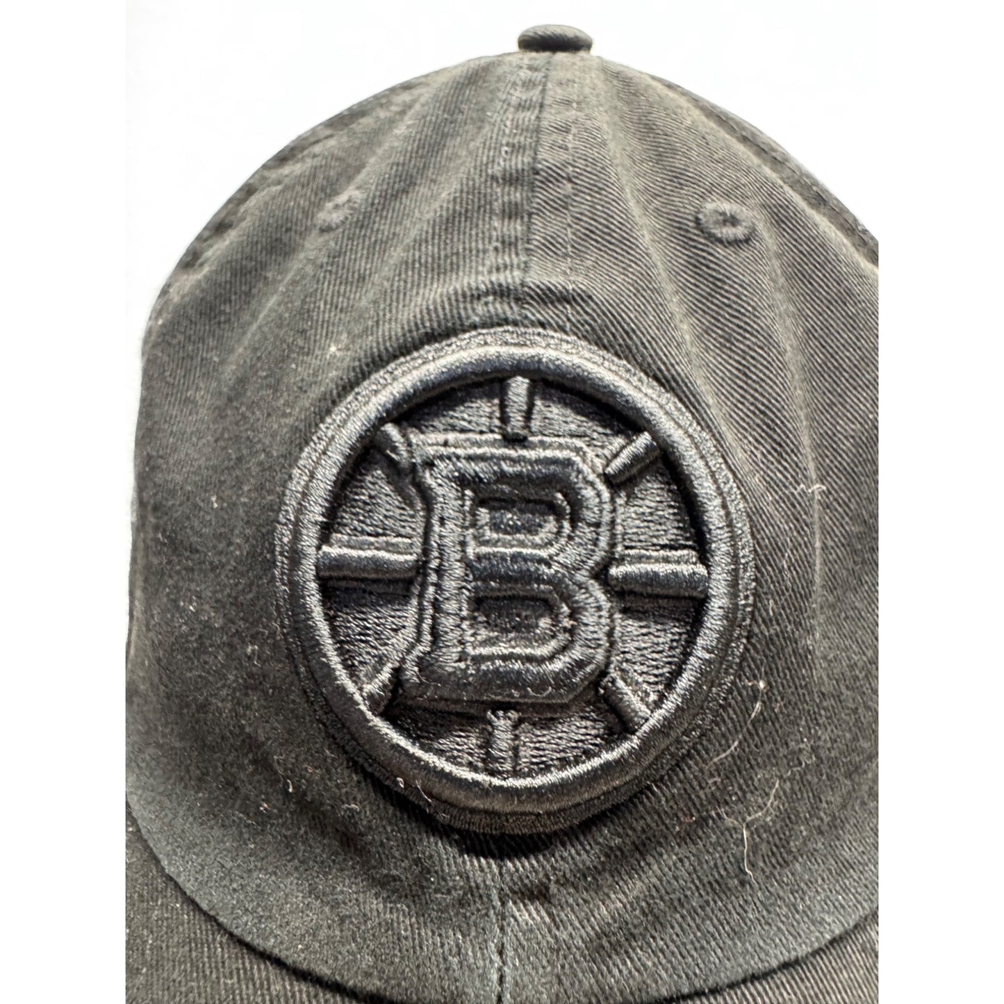 Boston Bruins Black Adjustable Strapback Hat By 47 Brand #9855