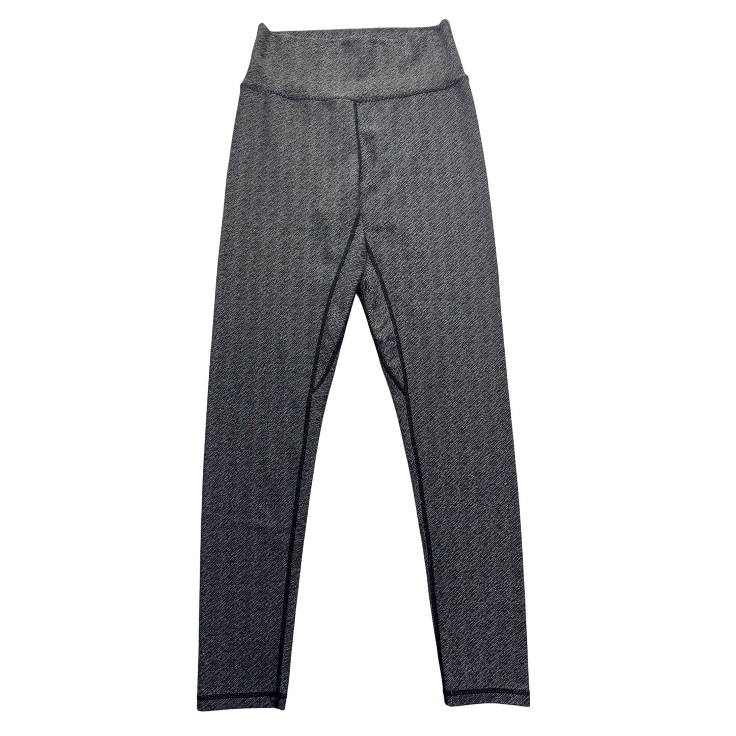 P'tula High-Waisted Heathered Gray Leggings Large Nylon/Spandex Blend #9916