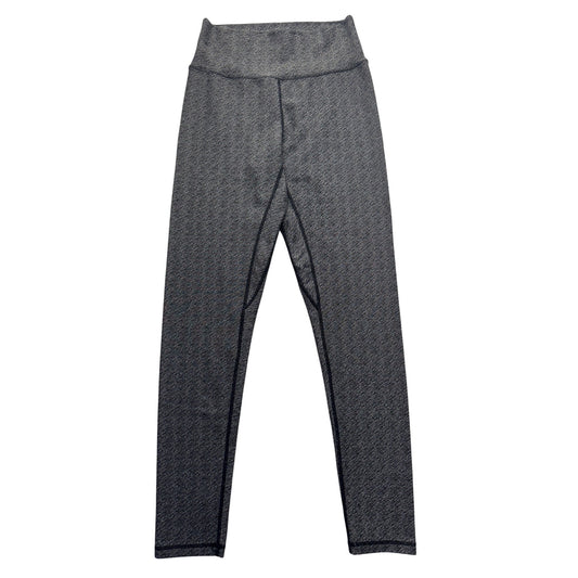 P'tula High-Waisted Heathered Gray Leggings Large Nylon/Spandex Blend #9916