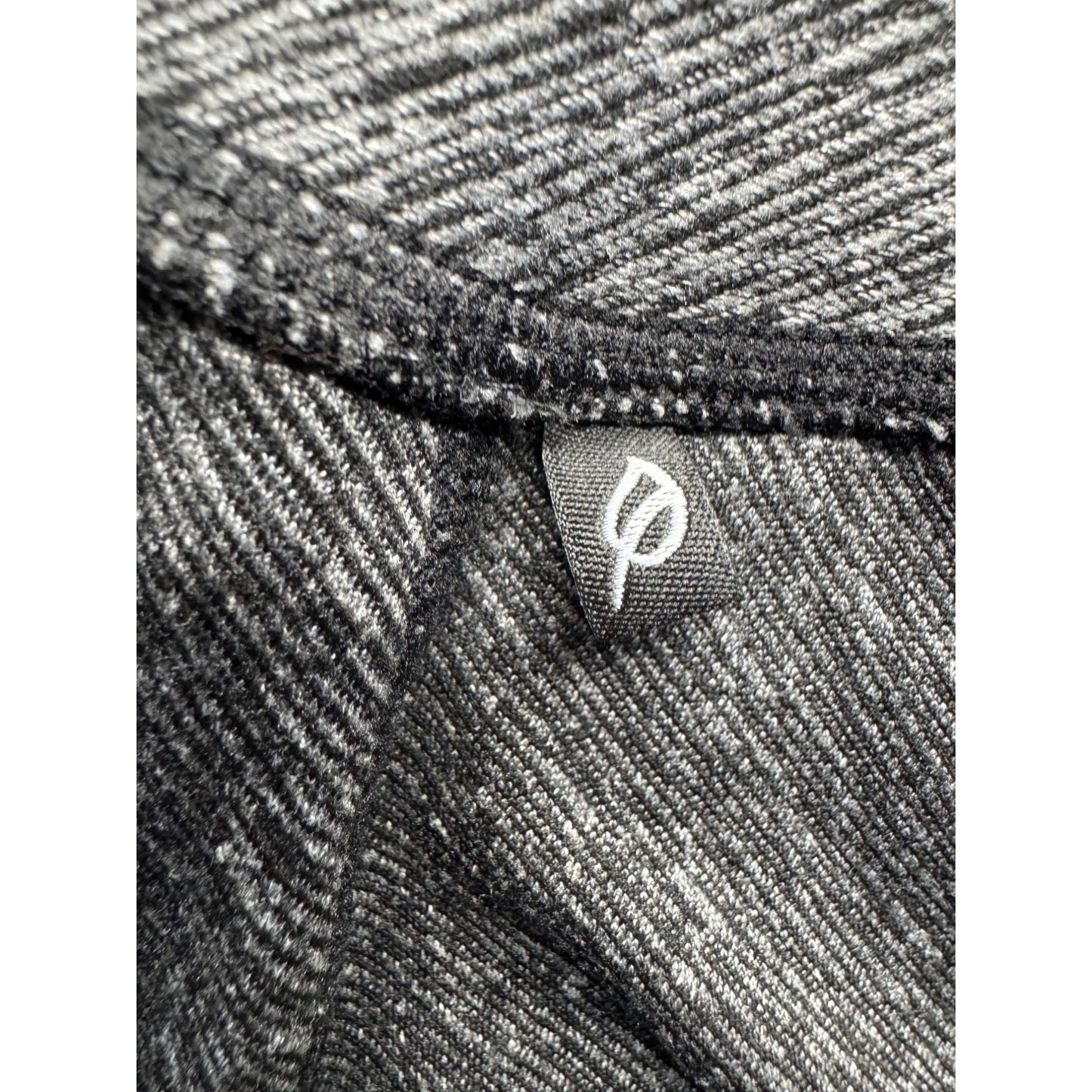 P'tula High-Waisted Heathered Gray Leggings Large Nylon/Spandex Blend #9916