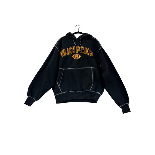 Golden Gophers Mens Hoodie Large Black/Gray Signature #73A