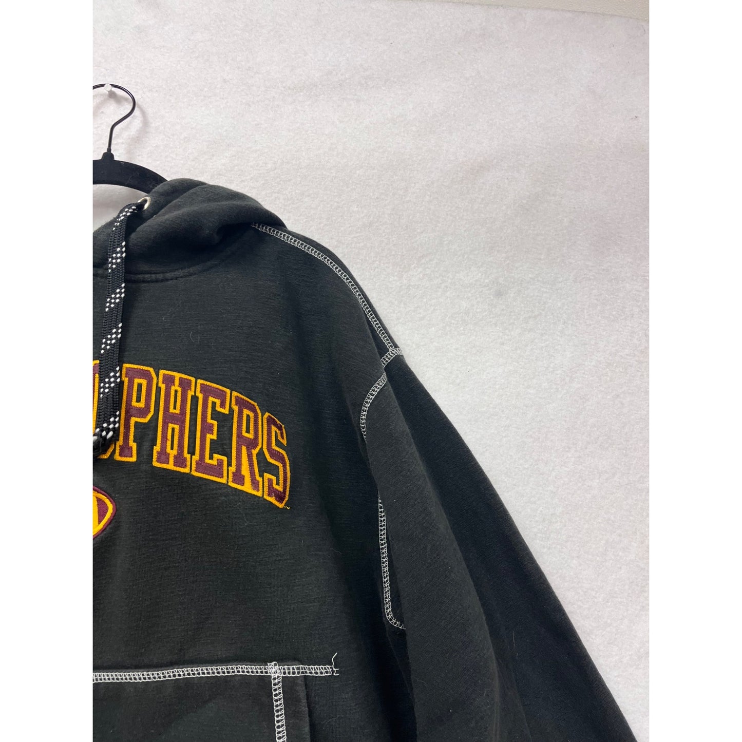 Golden Gophers Mens Hoodie Large Black/Gray Signature #73A